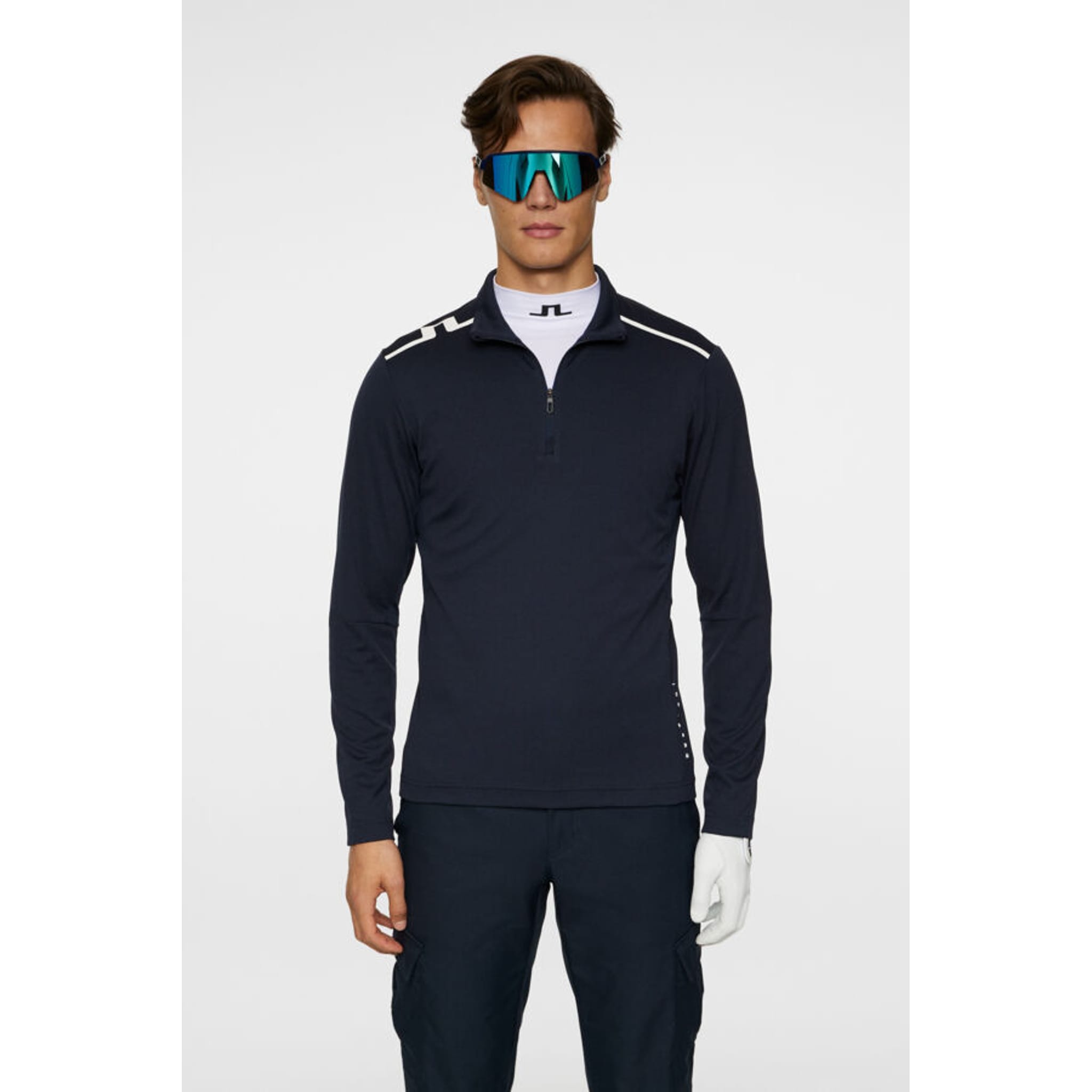 J. Lindeberg Leon Quarter Zip Mid Layer Homme