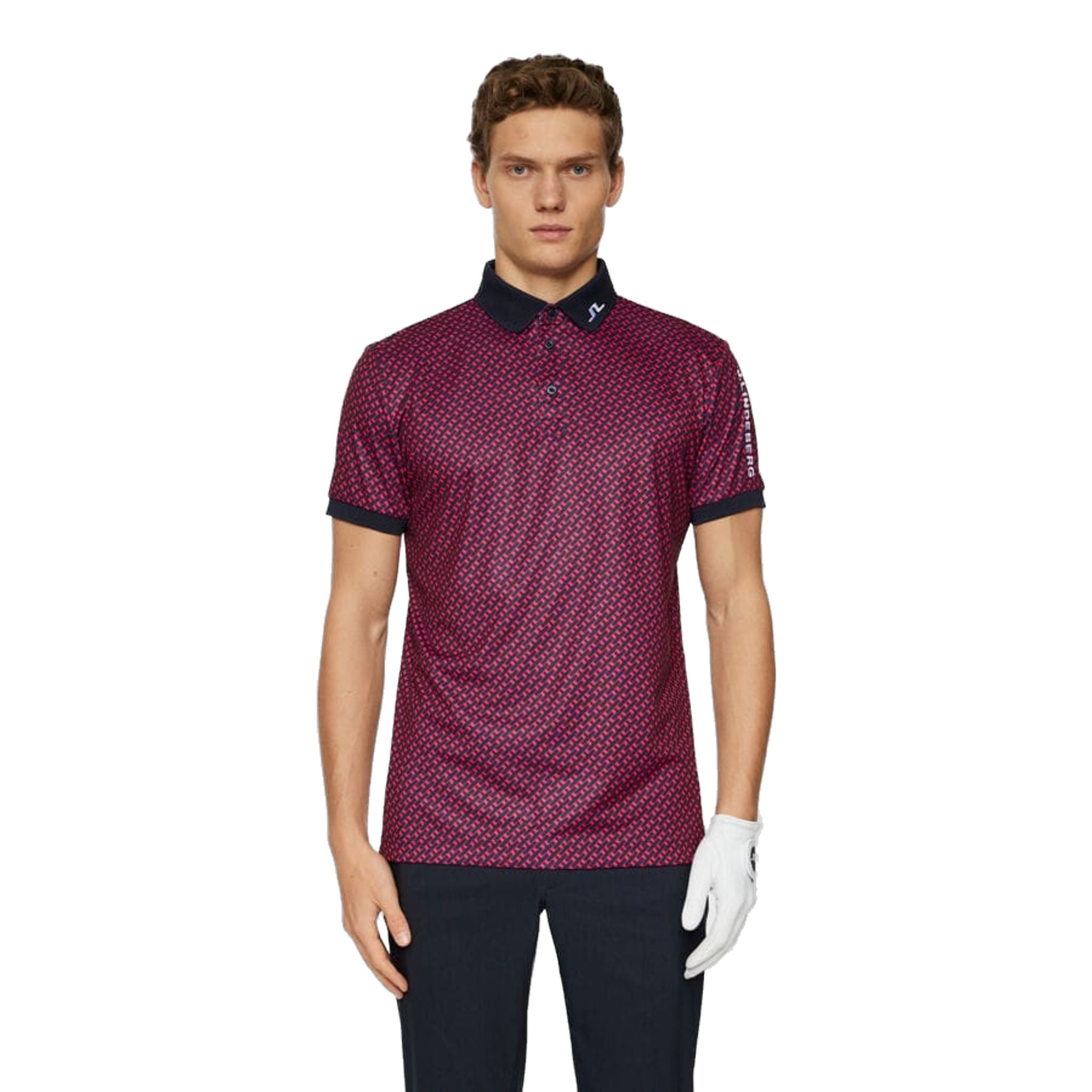 J. Lindeberg Tour Tech Print Polo Hommes