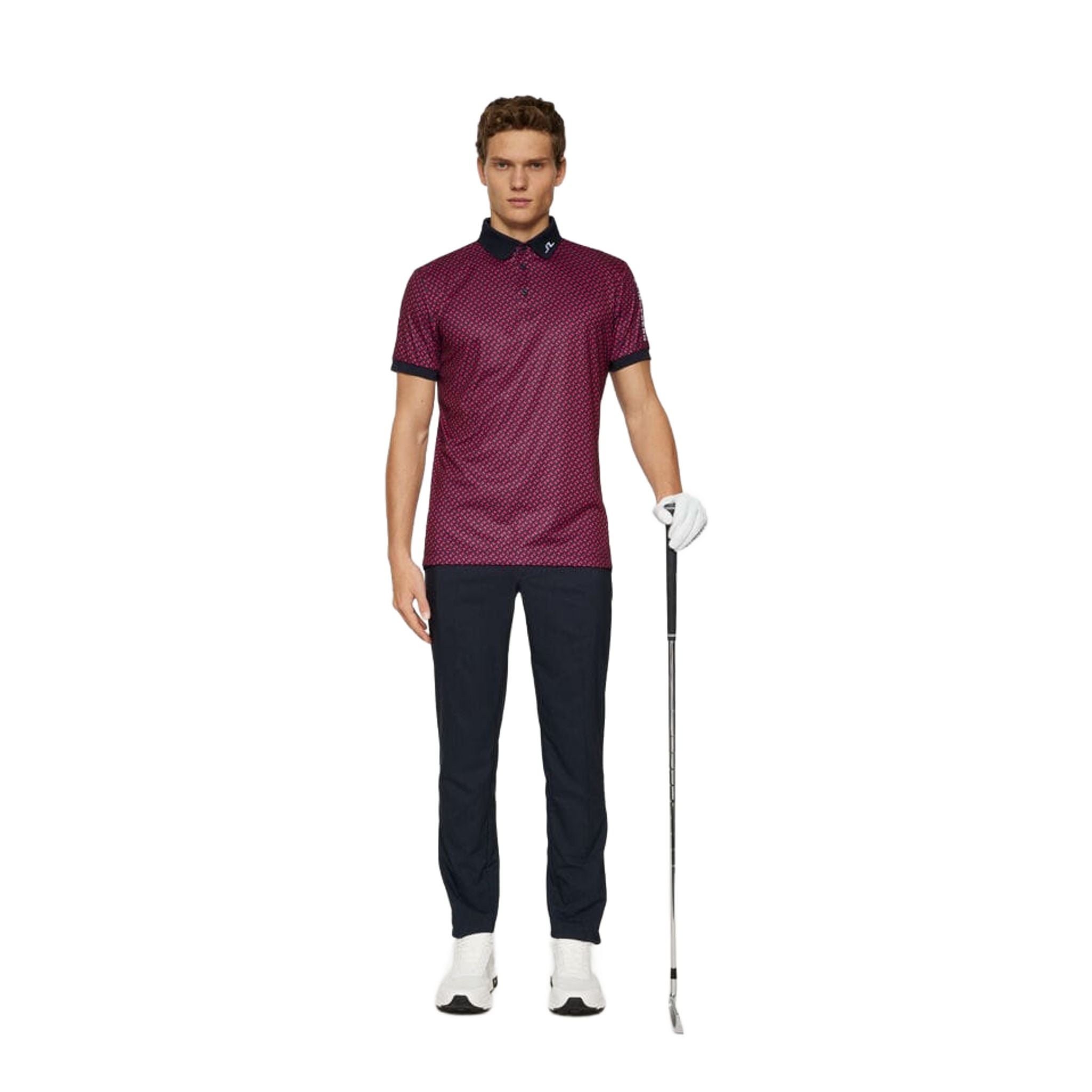 J. Lindeberg Tour Tech Print Polo Hommes