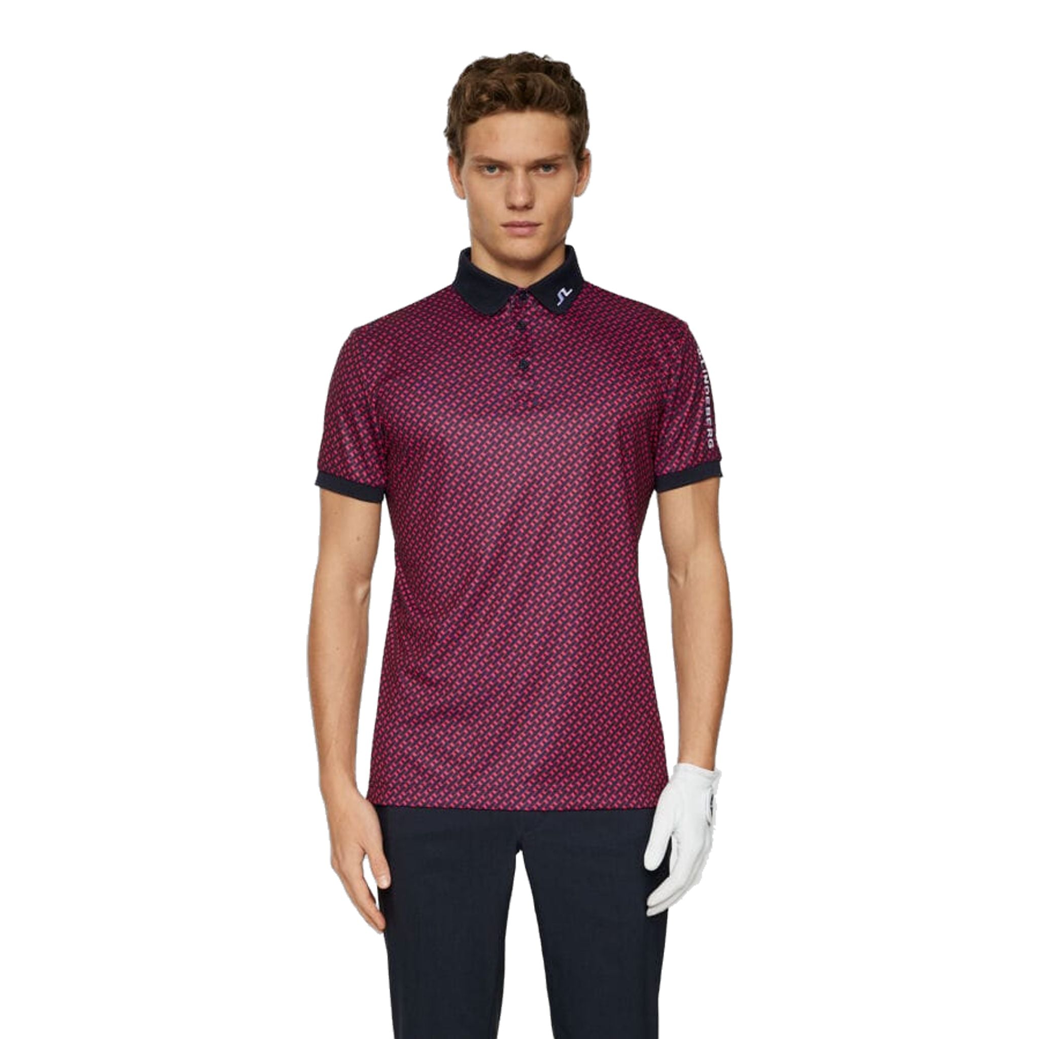 J. Lindeberg Tour Tech Print Polo Hommes