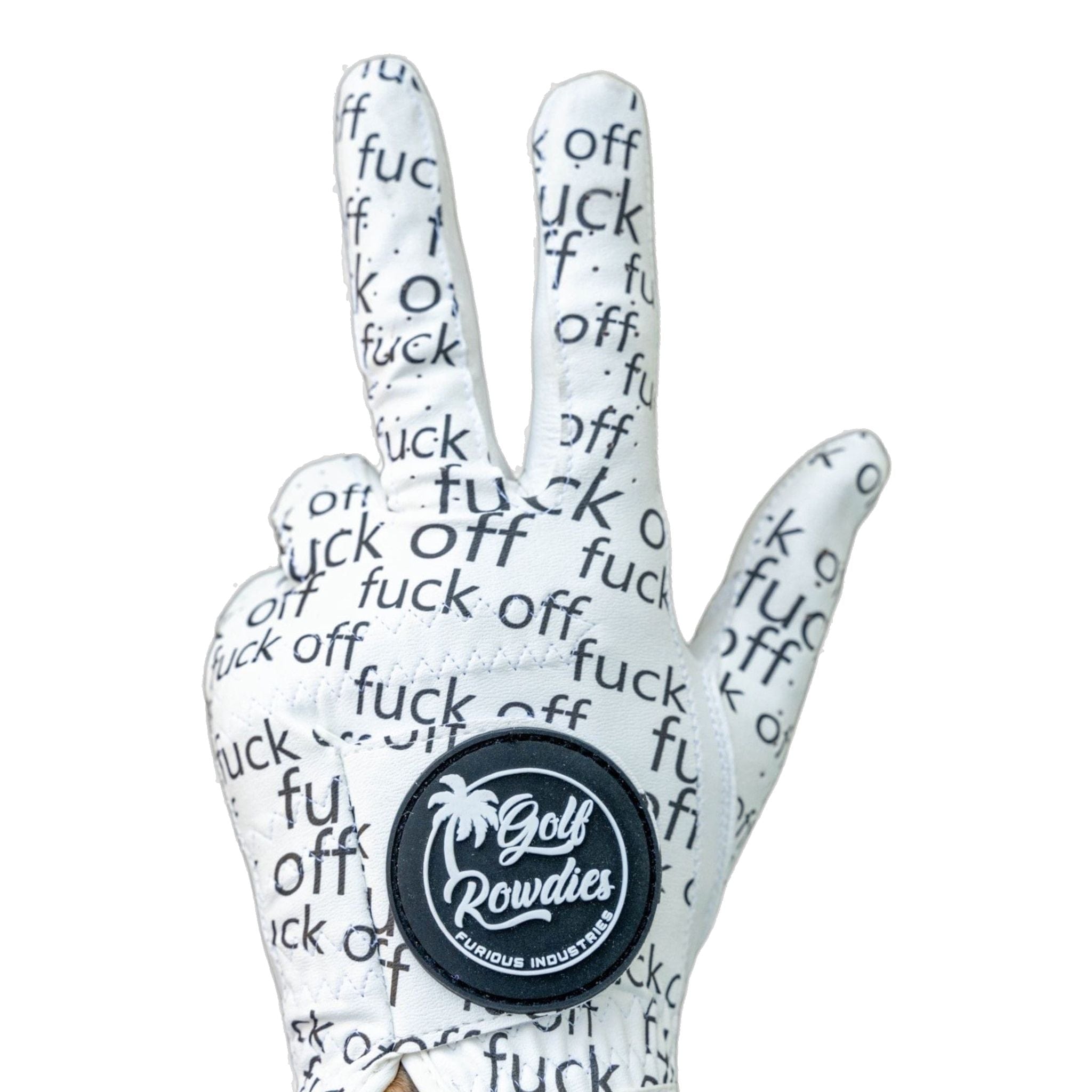 Golf Rowdies Fuck Off Handschuh Herren