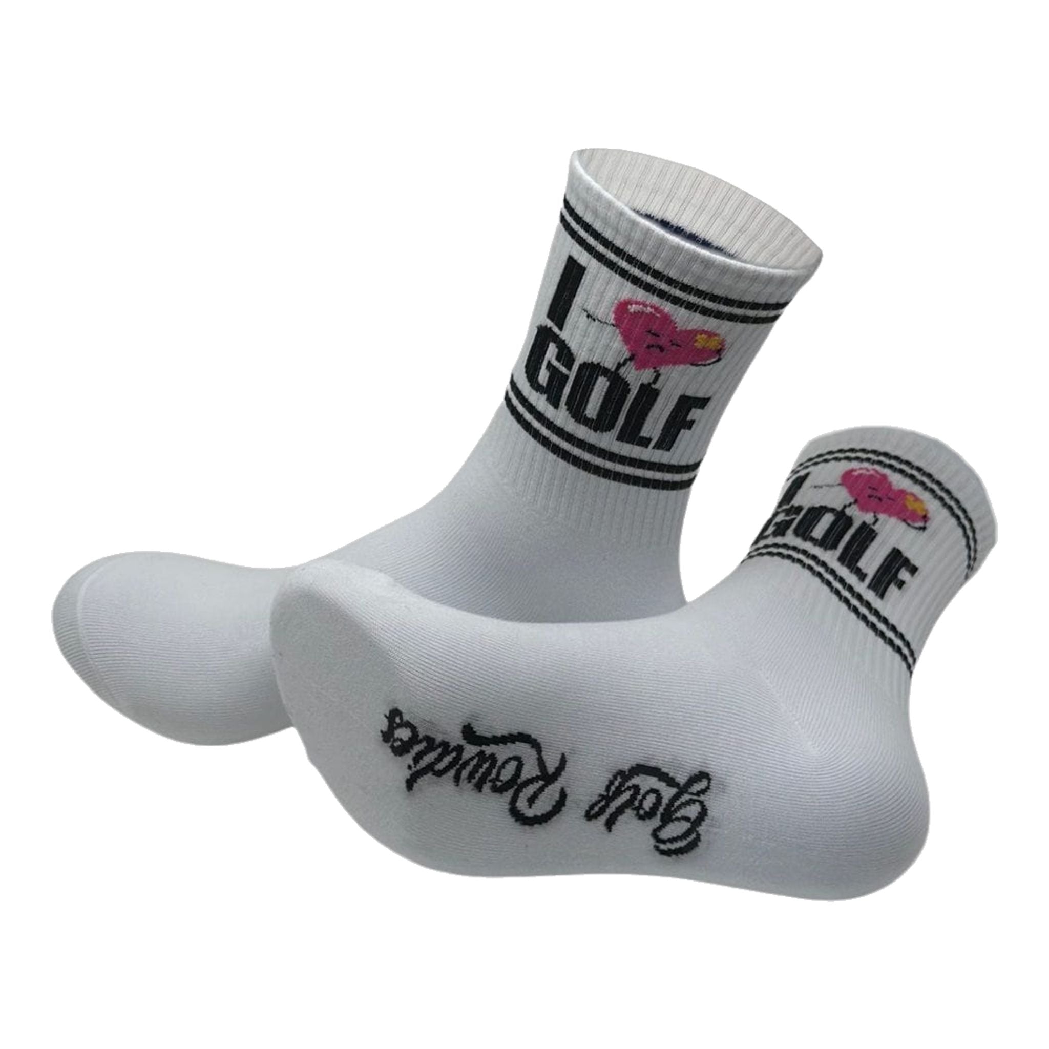 Chaussettes de golf Golf Rowdies J'adore les chaussettes de golf