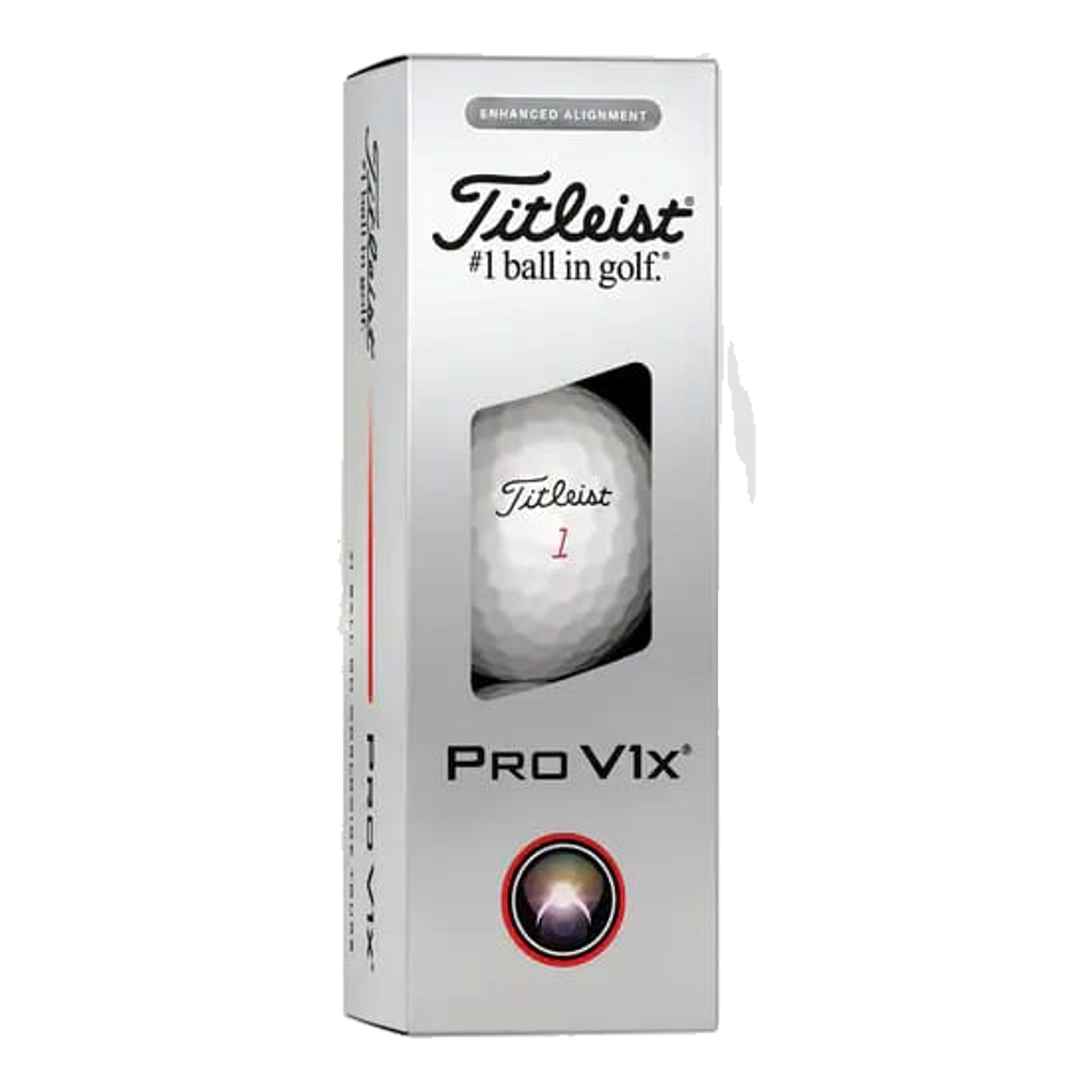 Balles de golf Titleist Pro V1x Elongated Alignment (2025)