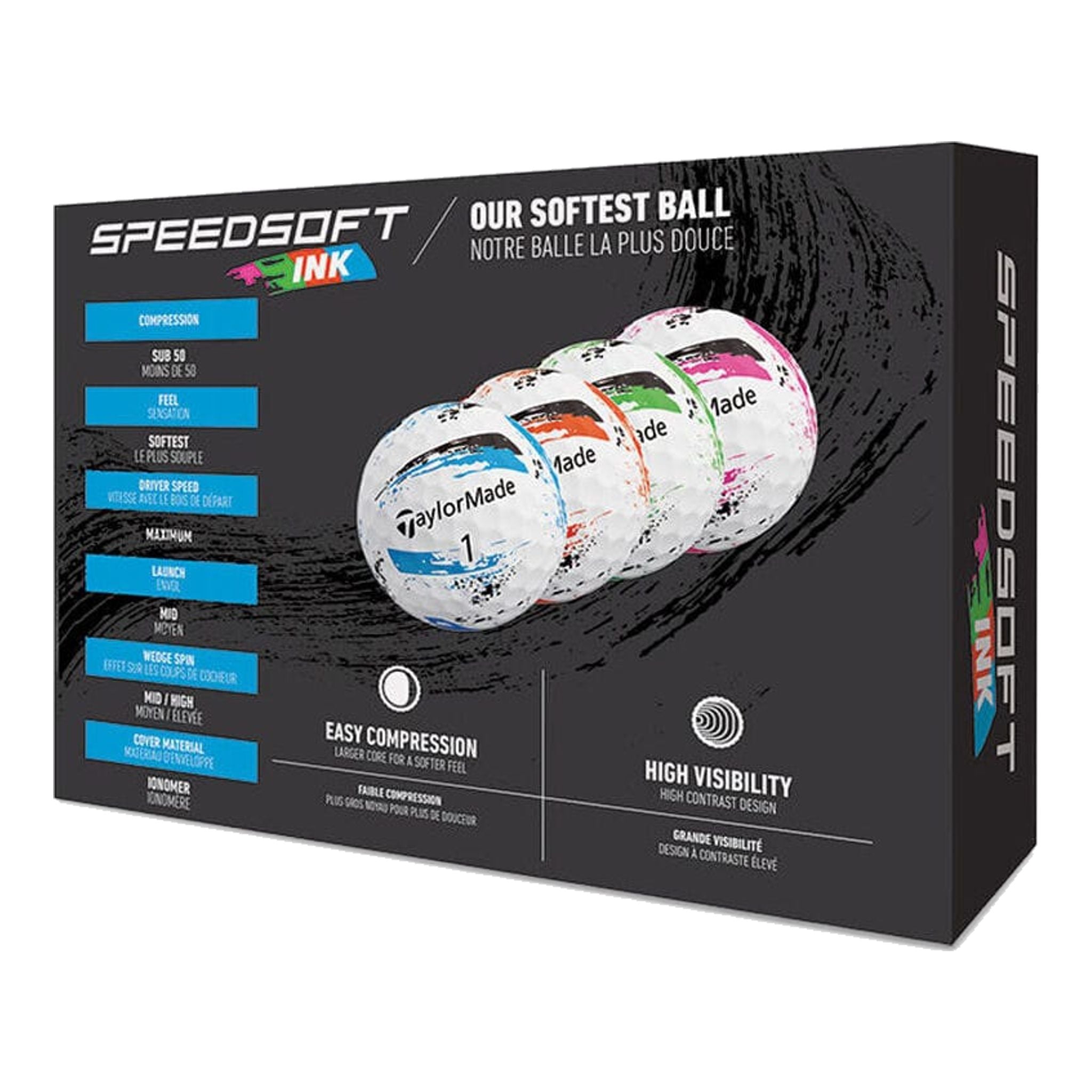 Balles de golf TaylorMade SpeedSoft pour hommes