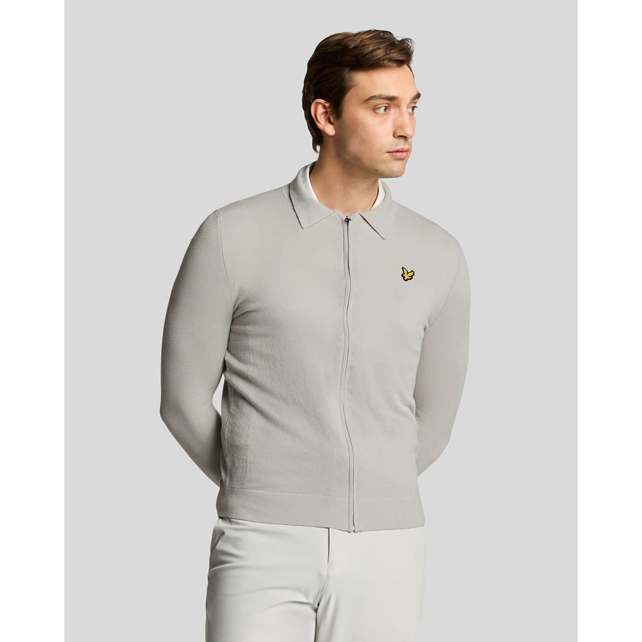 Cardigan léger en tricot à col pour homme Lyle & Scott