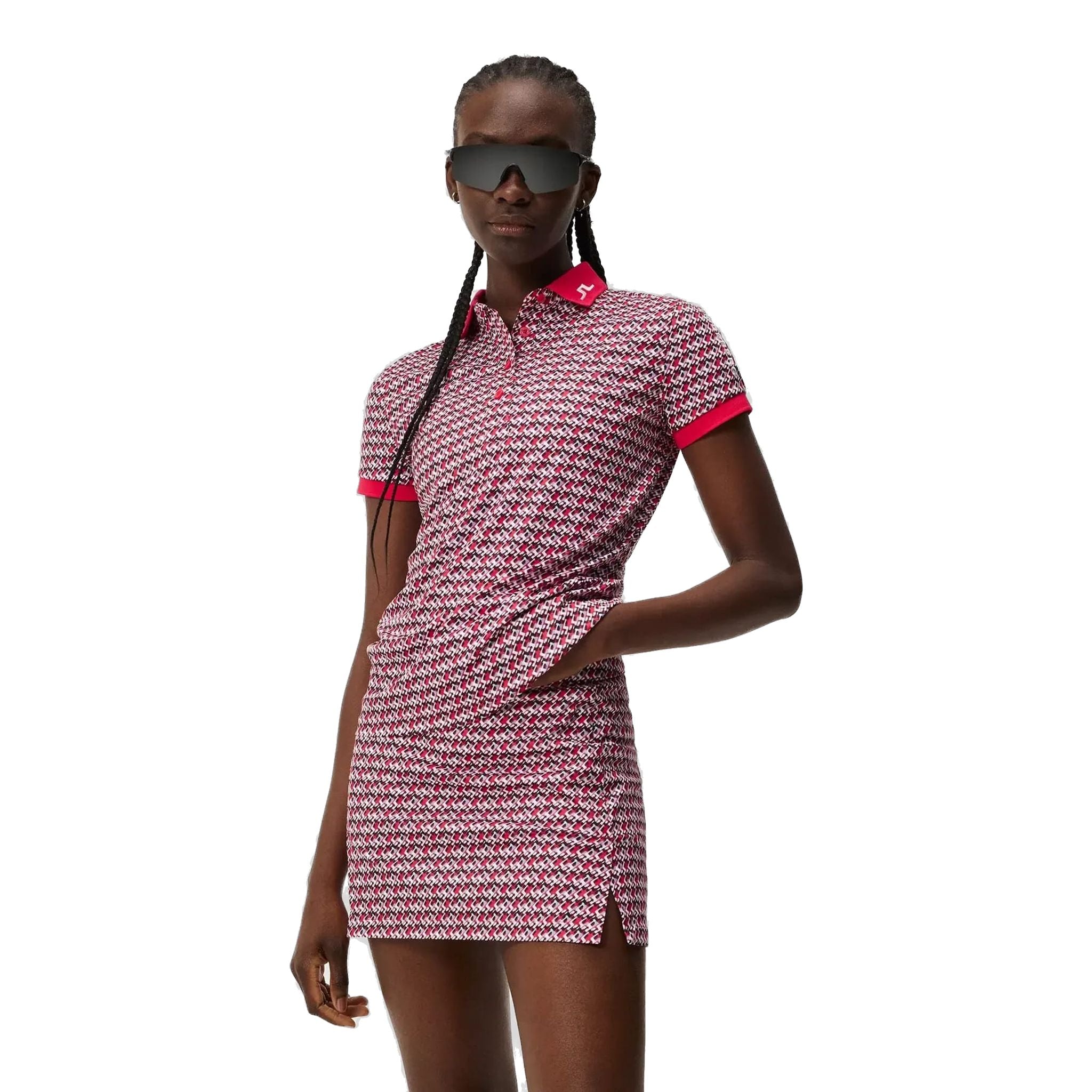 Polo J. Lindeberg Tour Tech Print Femme