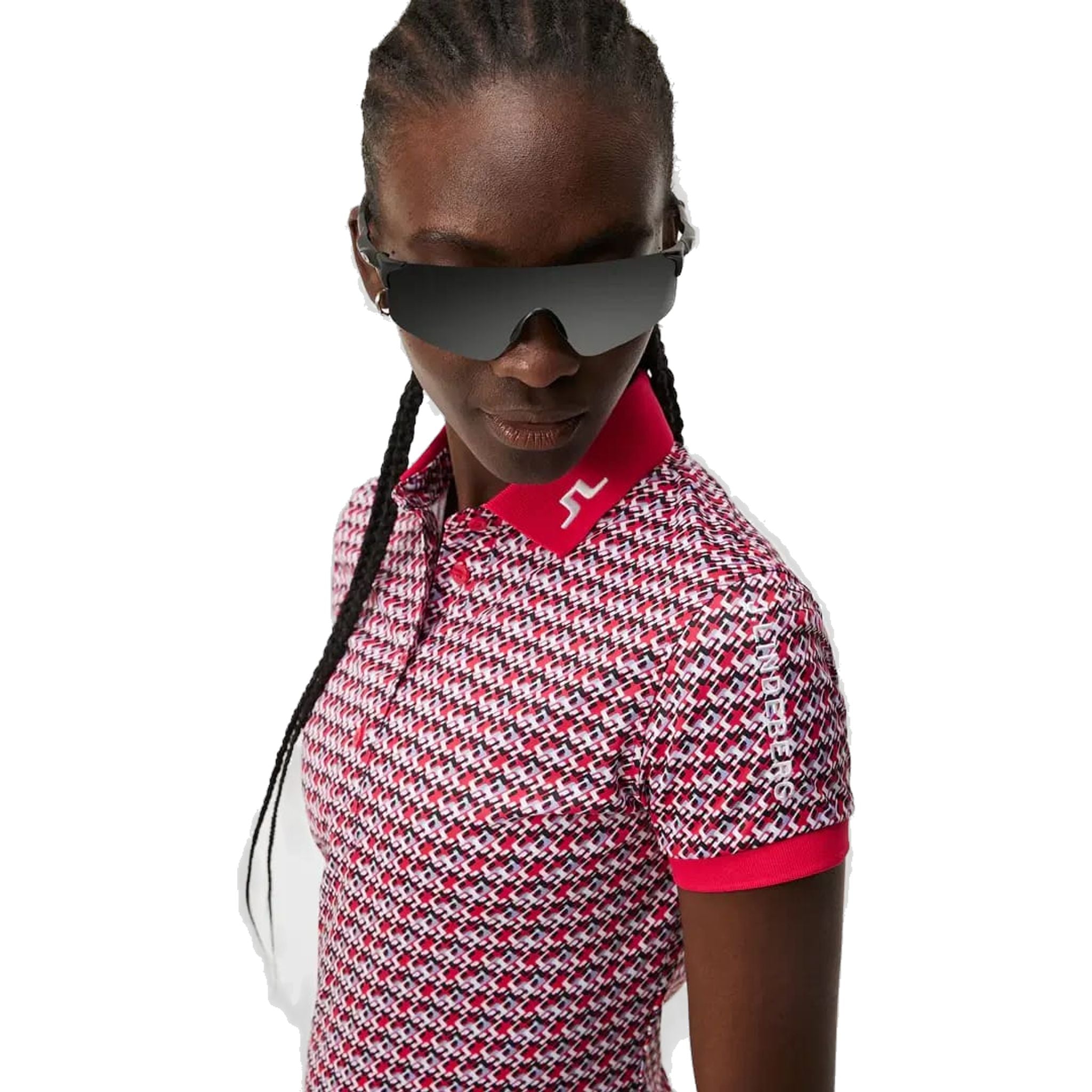 Polo J. Lindeberg Tour Tech Print Femme