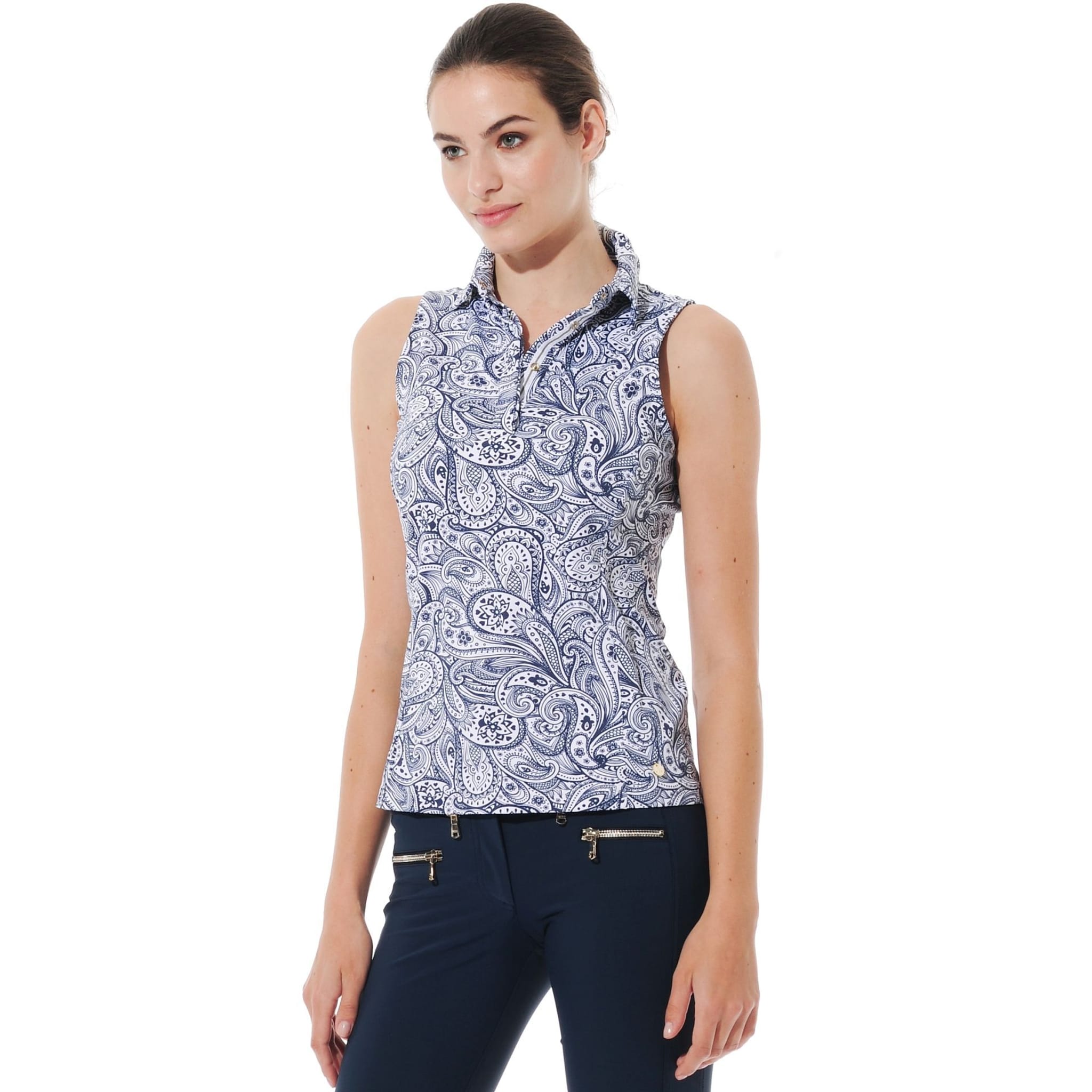 MDC Sportwear W Polo SL Merlyn imprimé cachemire femme