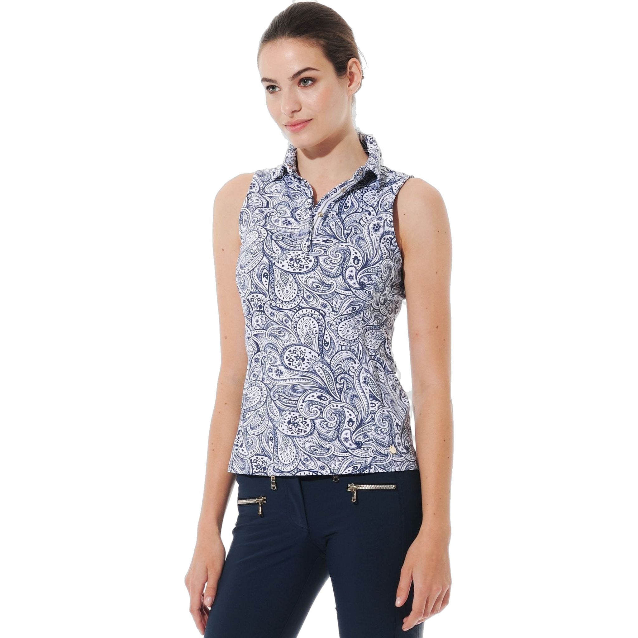 Polo MDC Sportswear Merlyn à imprimé cachemire pour femme