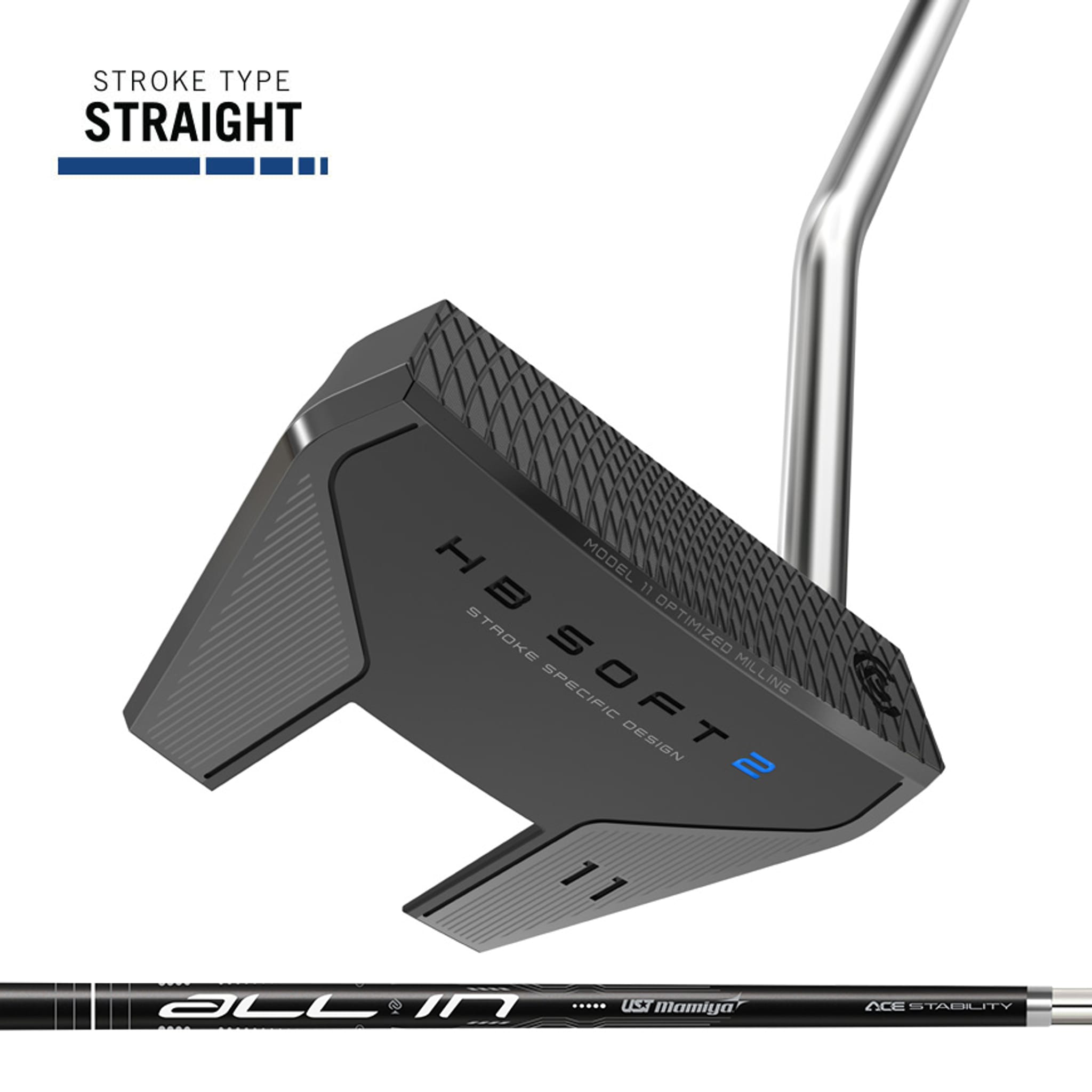 Putter Cleveland HB Soft 2 noir satiné n° 11S