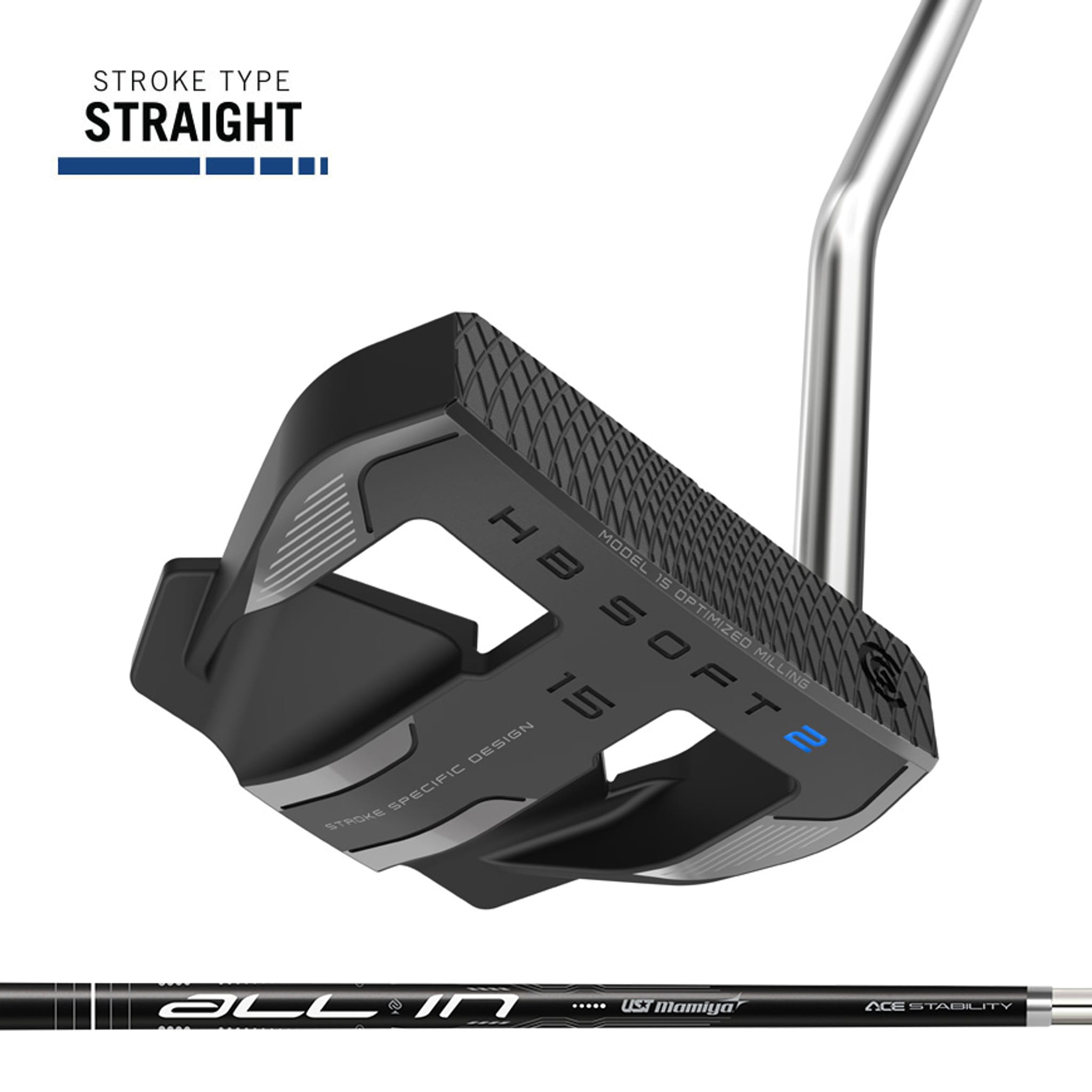 Putter Cleveland HB Soft 2 Noir Satin #15OS