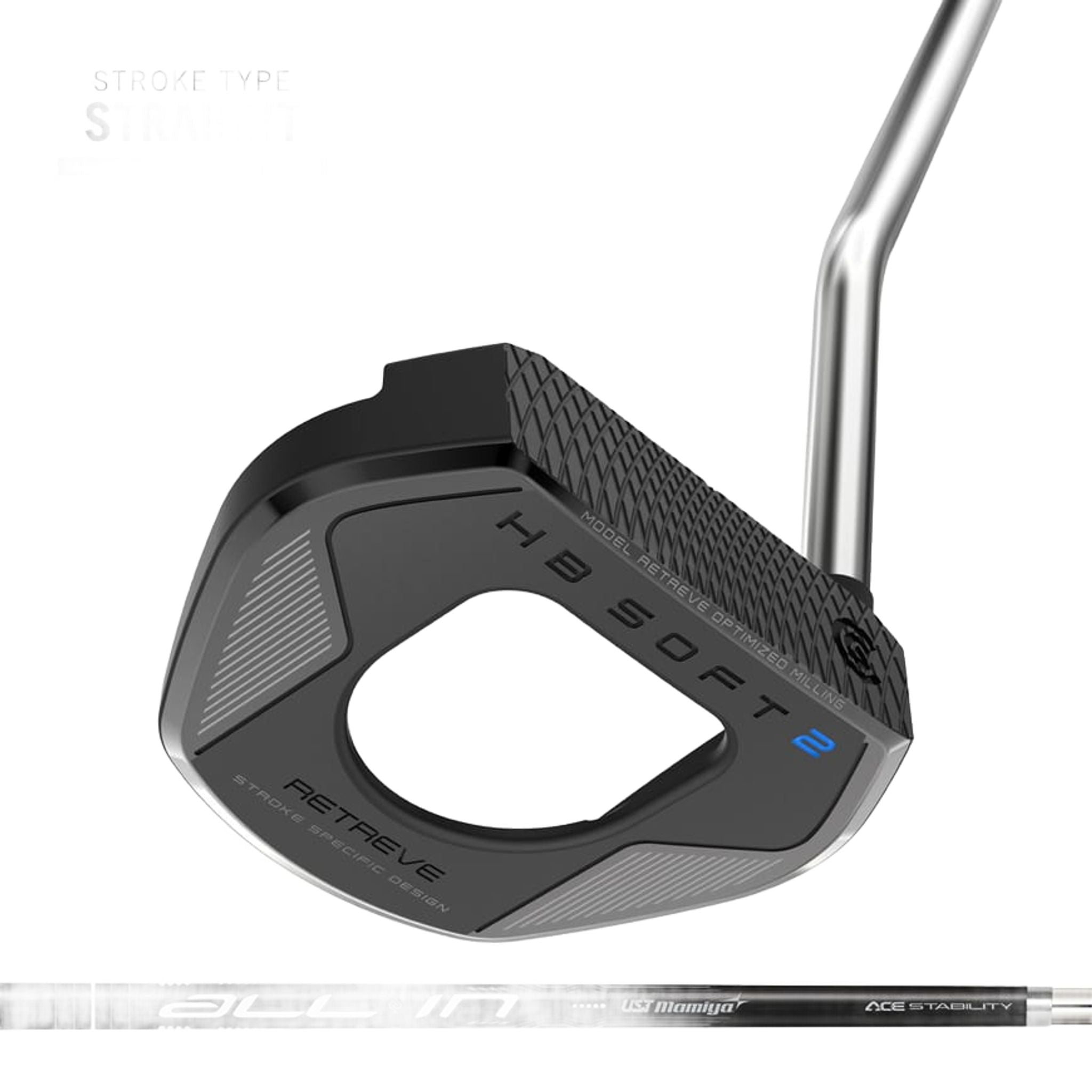 Putter Cleveland HB Soft 2 Noir Satin Retreve