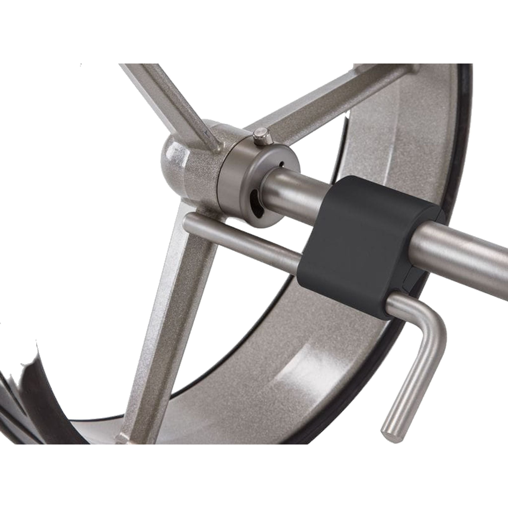 Frein mécanique JuCad pour chariots manuels, fabriqué en titane et en acier inoxydable