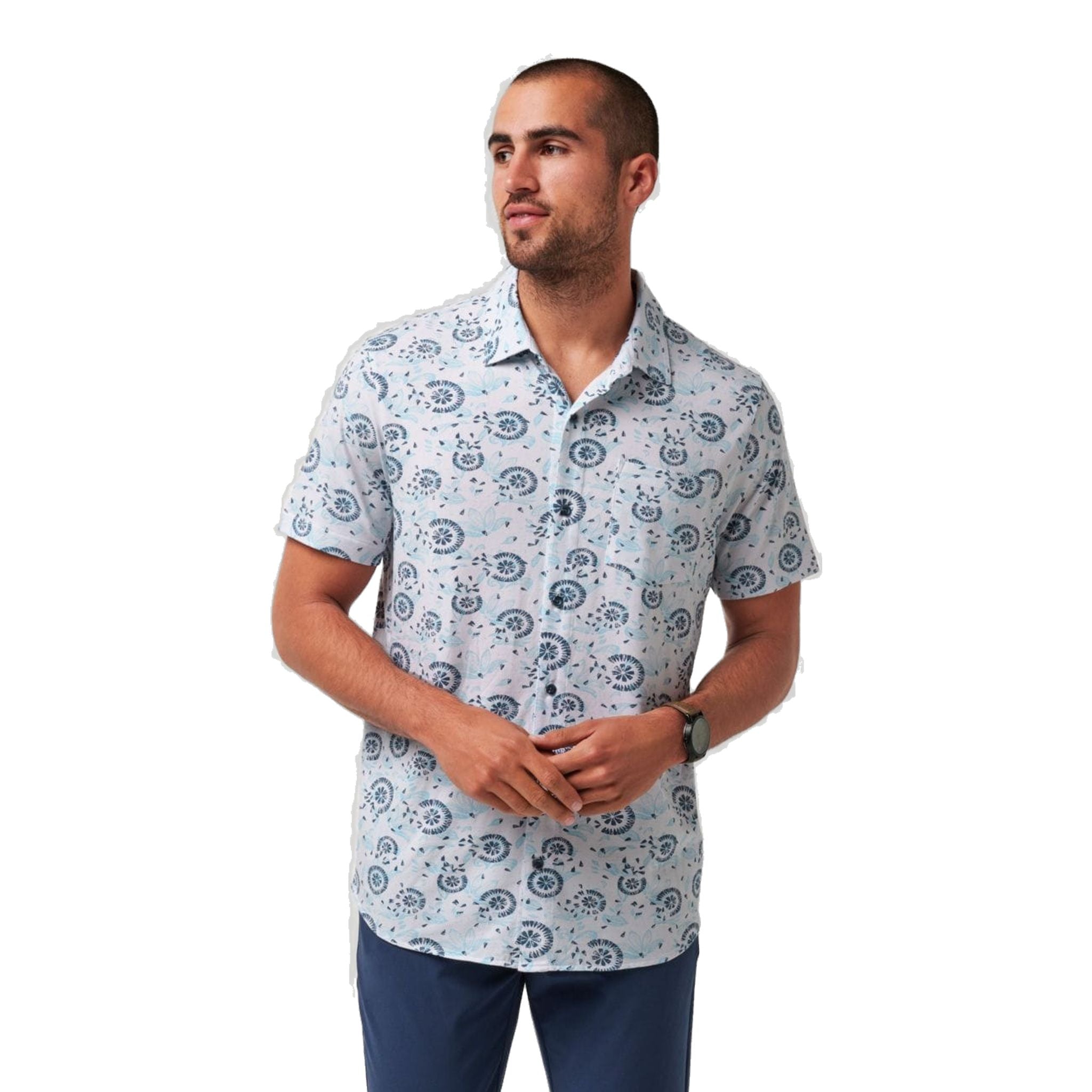 Chemise boutonnée Travis Mathew Flourish pour homme