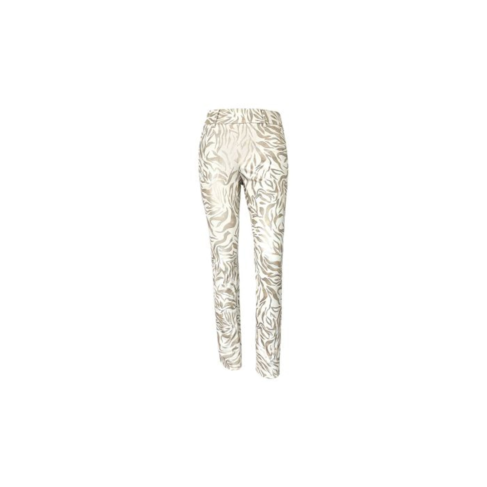 Alberto LUCY - Pantalon de golf en jersey imprimé doré pour femme