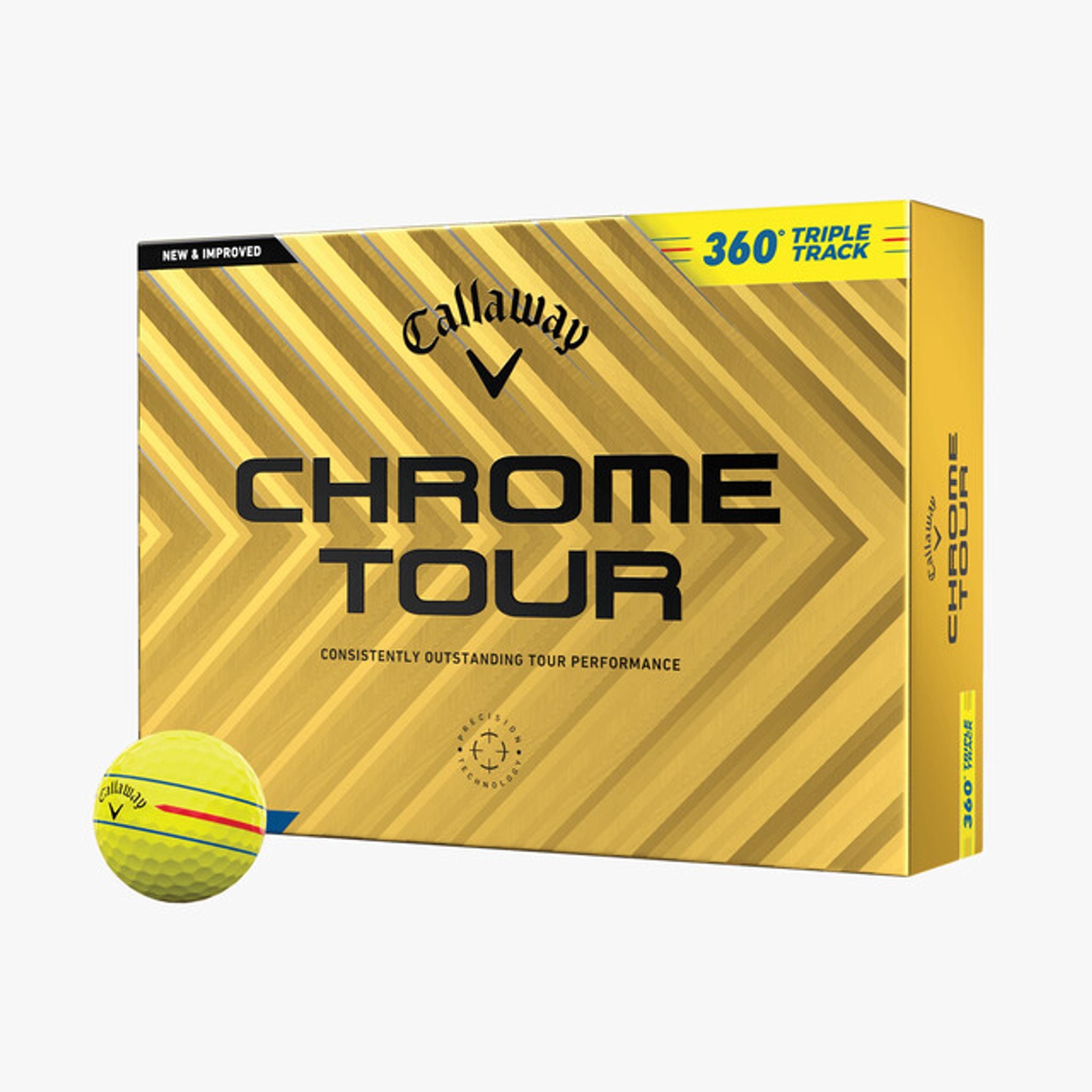Balles de golf Callaway Chrome Soft Tour 360 Triple Track (24) (12 pièces)