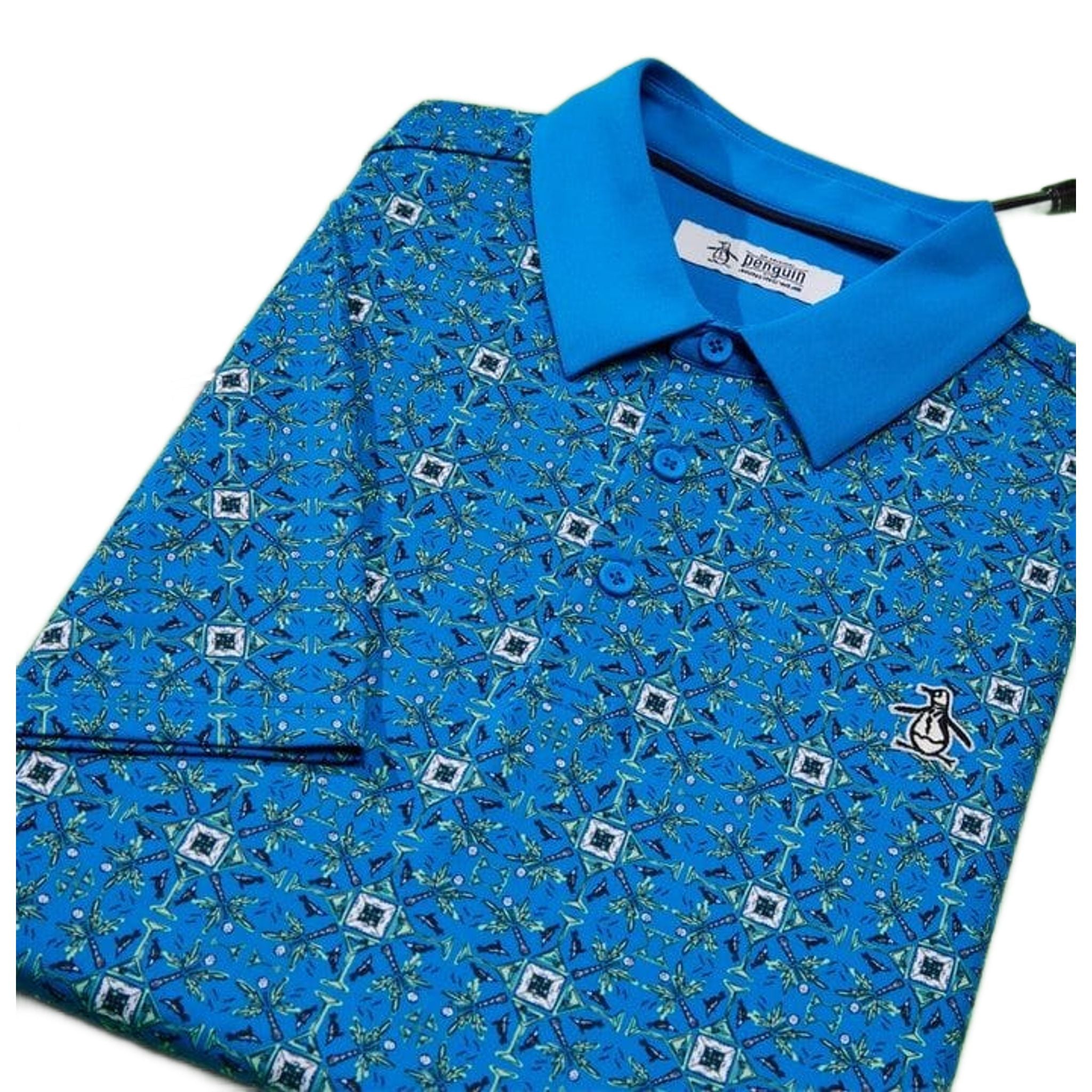 Original Penguin Pete's Cocktail Windowpane Polo Herren