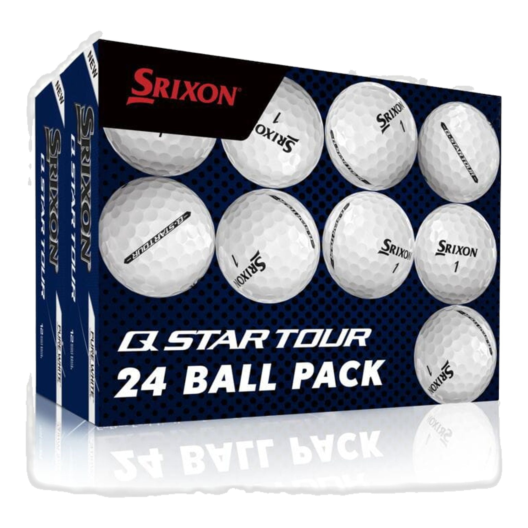 Balles de golf Srixon Q-Star Tour 5, paquet de deux, avec manchon