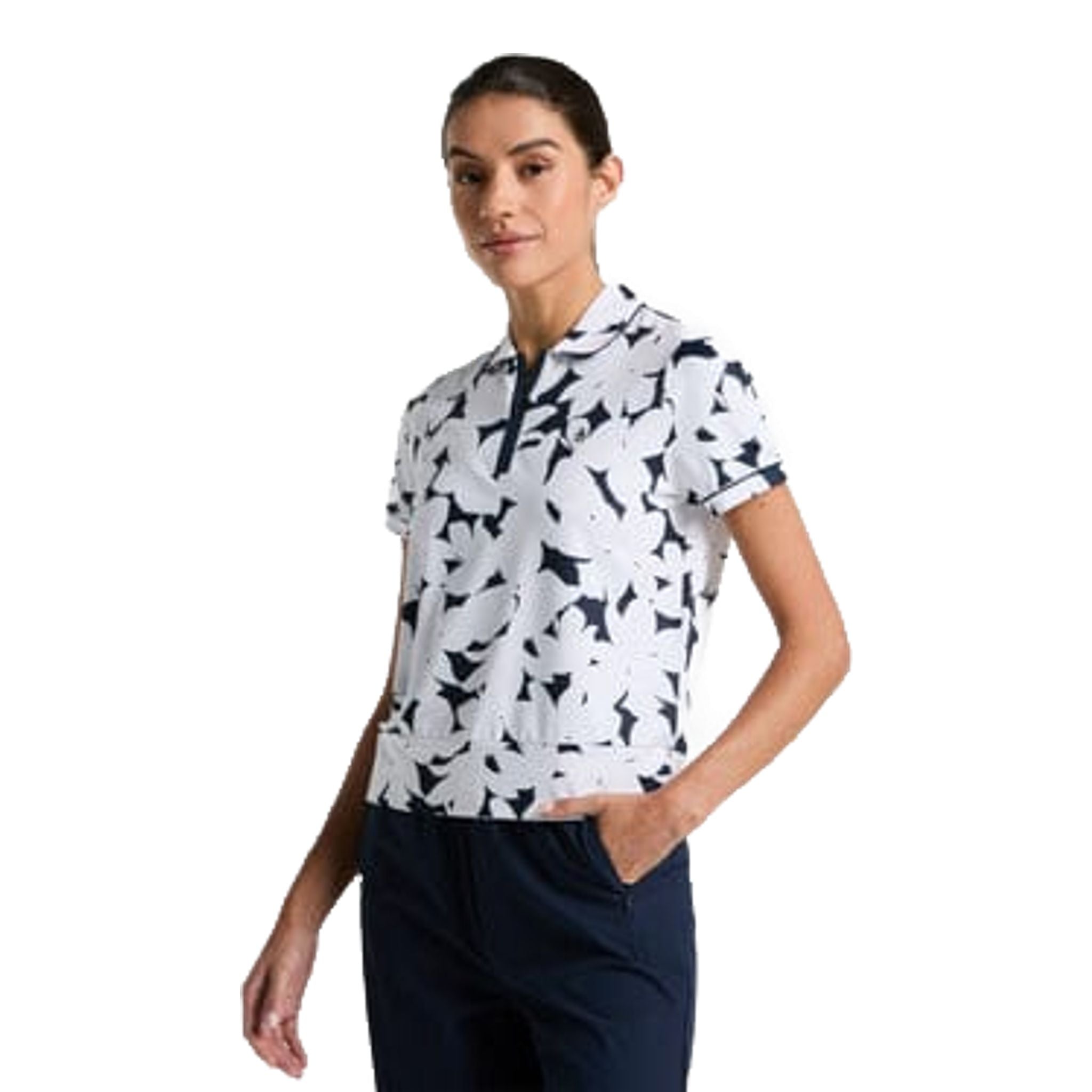 Polo floral Original Penguin Riviera pour femme