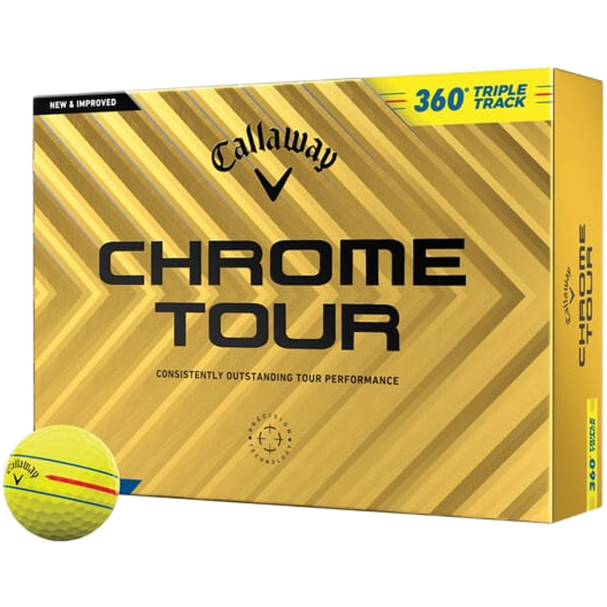 Balles de golf Callaway Chrome Soft Tour 360 Triple Track (24) (12 pièces)
