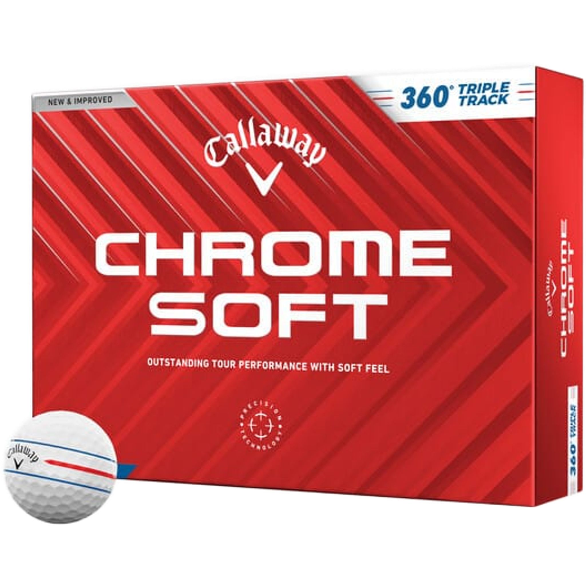 Balles de golf Callaway Chrome Soft Tour 360 Triple Track (24) (12 pièces)