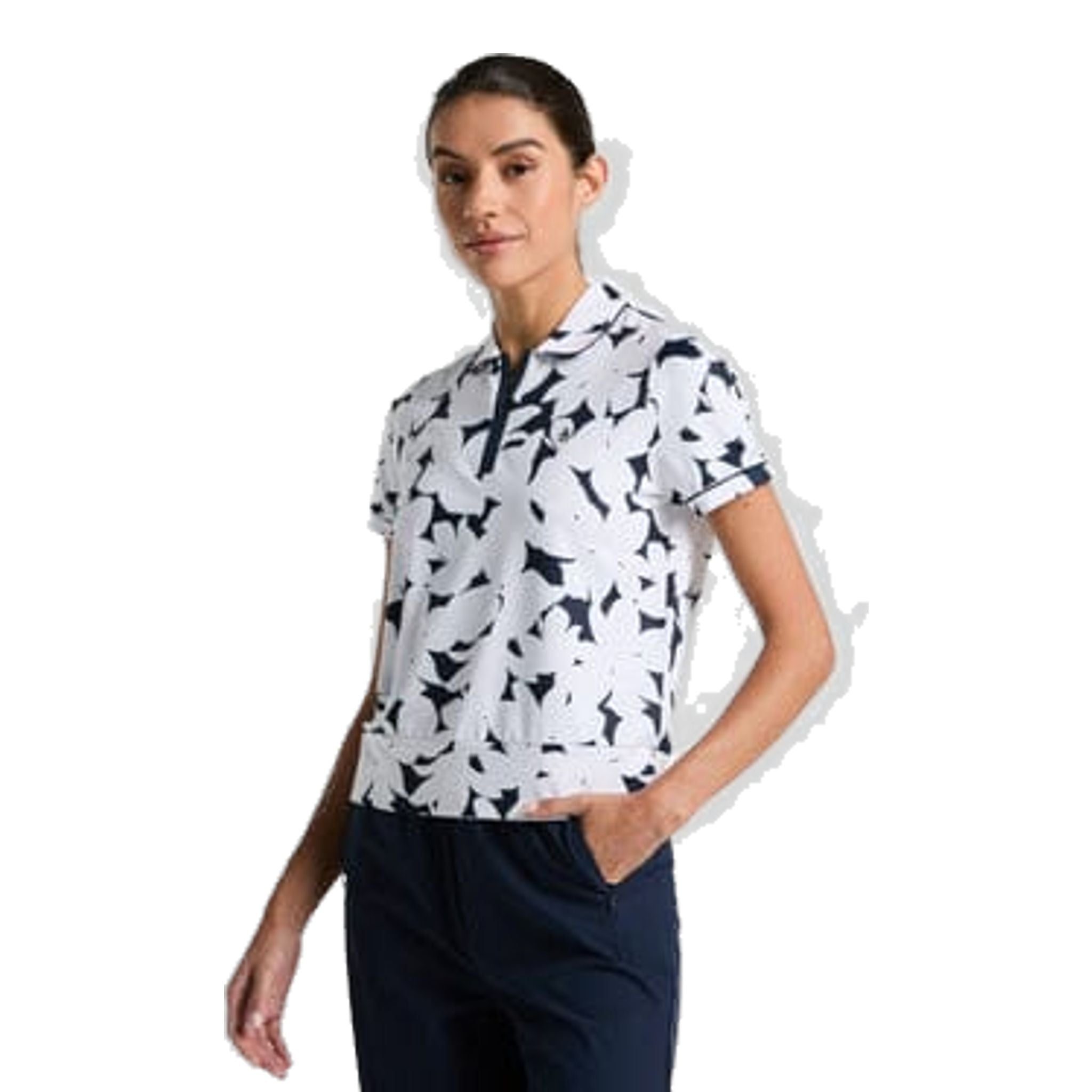Polo floral Original Penguin Riviera pour femme