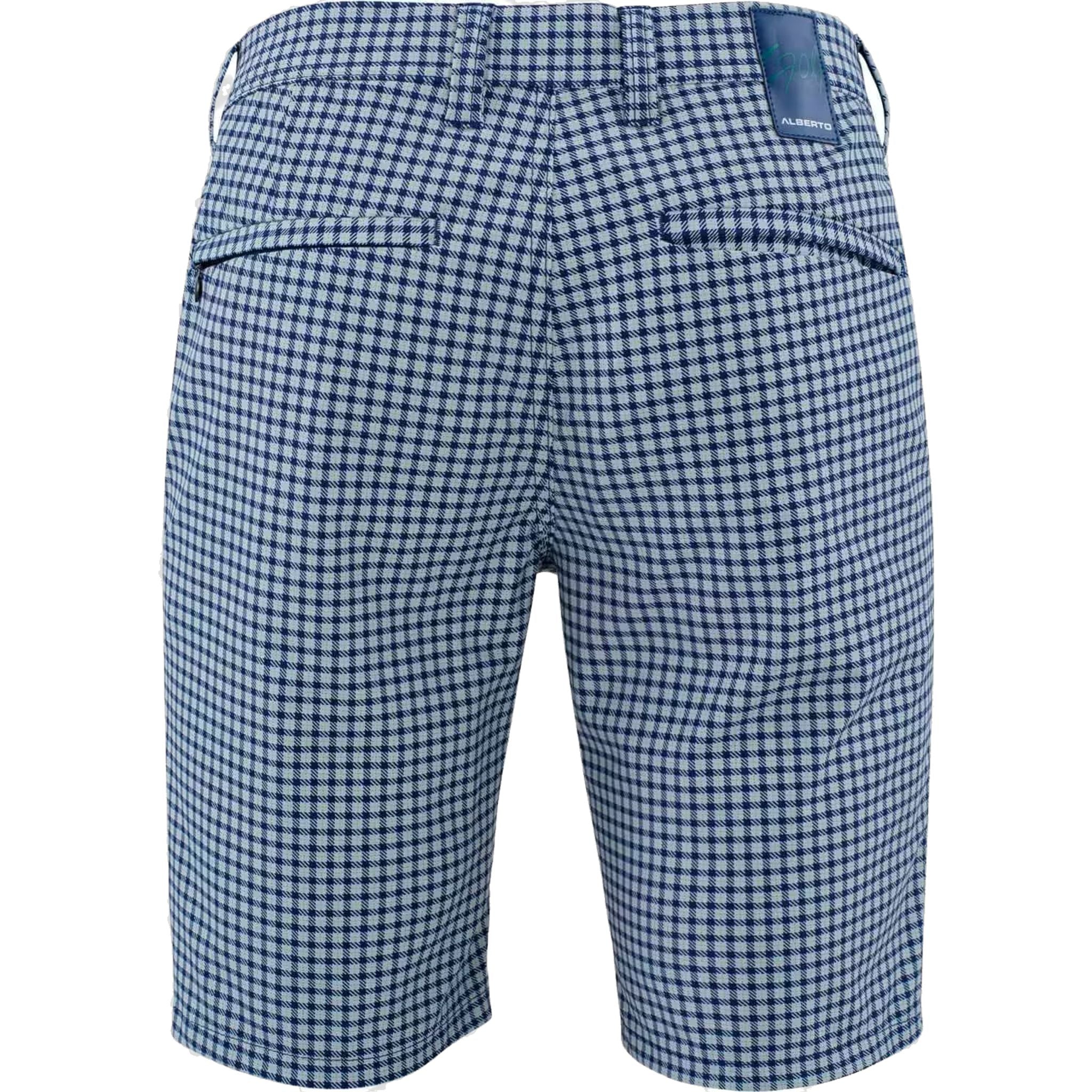 Short de golf Alberto EARNIE Revolutional Check WR pour homme