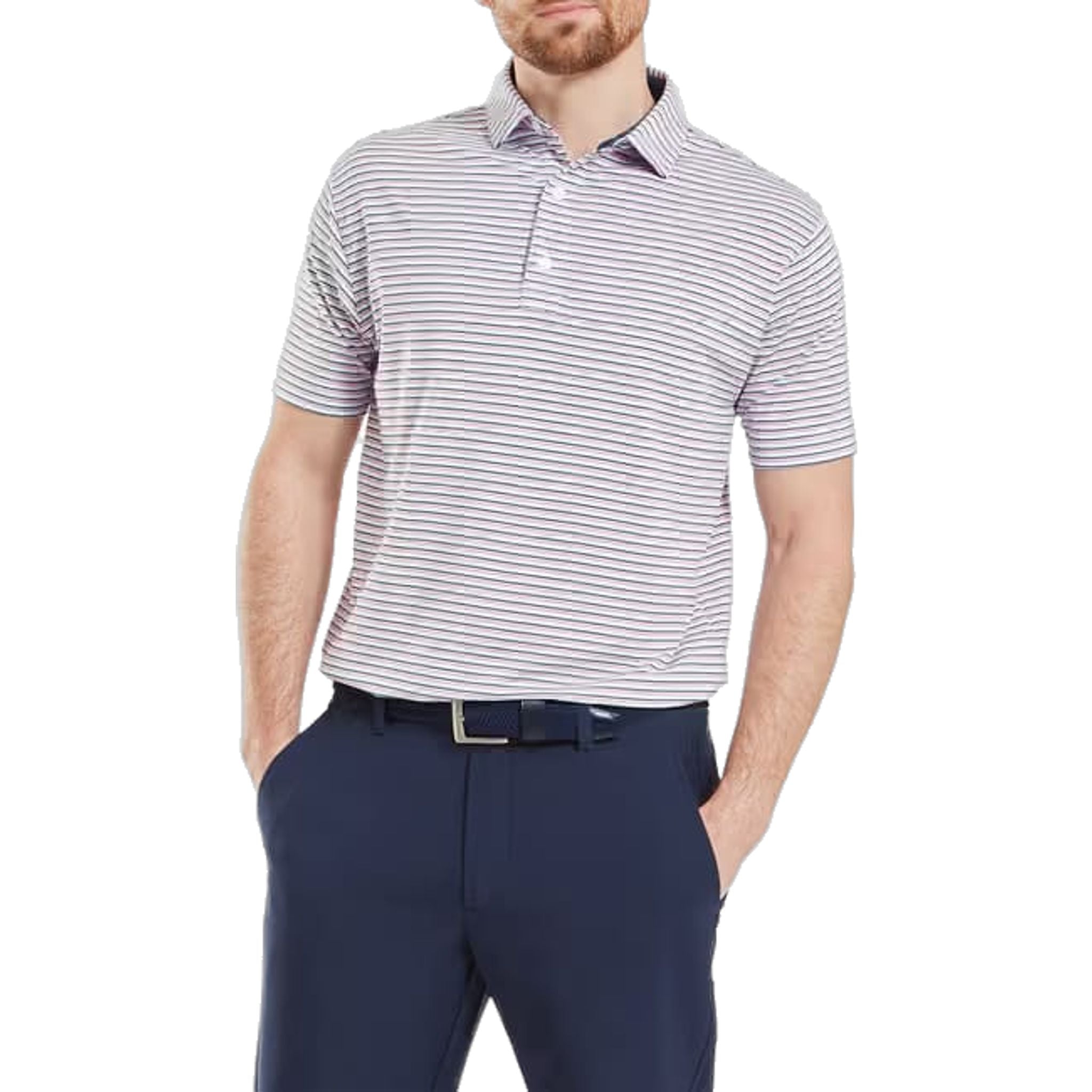 Polo Footjoy Balance Stripe Lisle pour homme