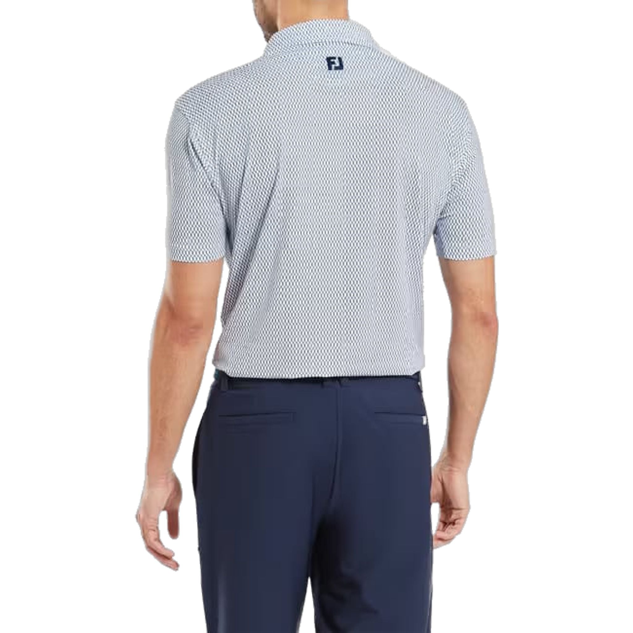Footjoy Irongate Print Lisle Polo Herren