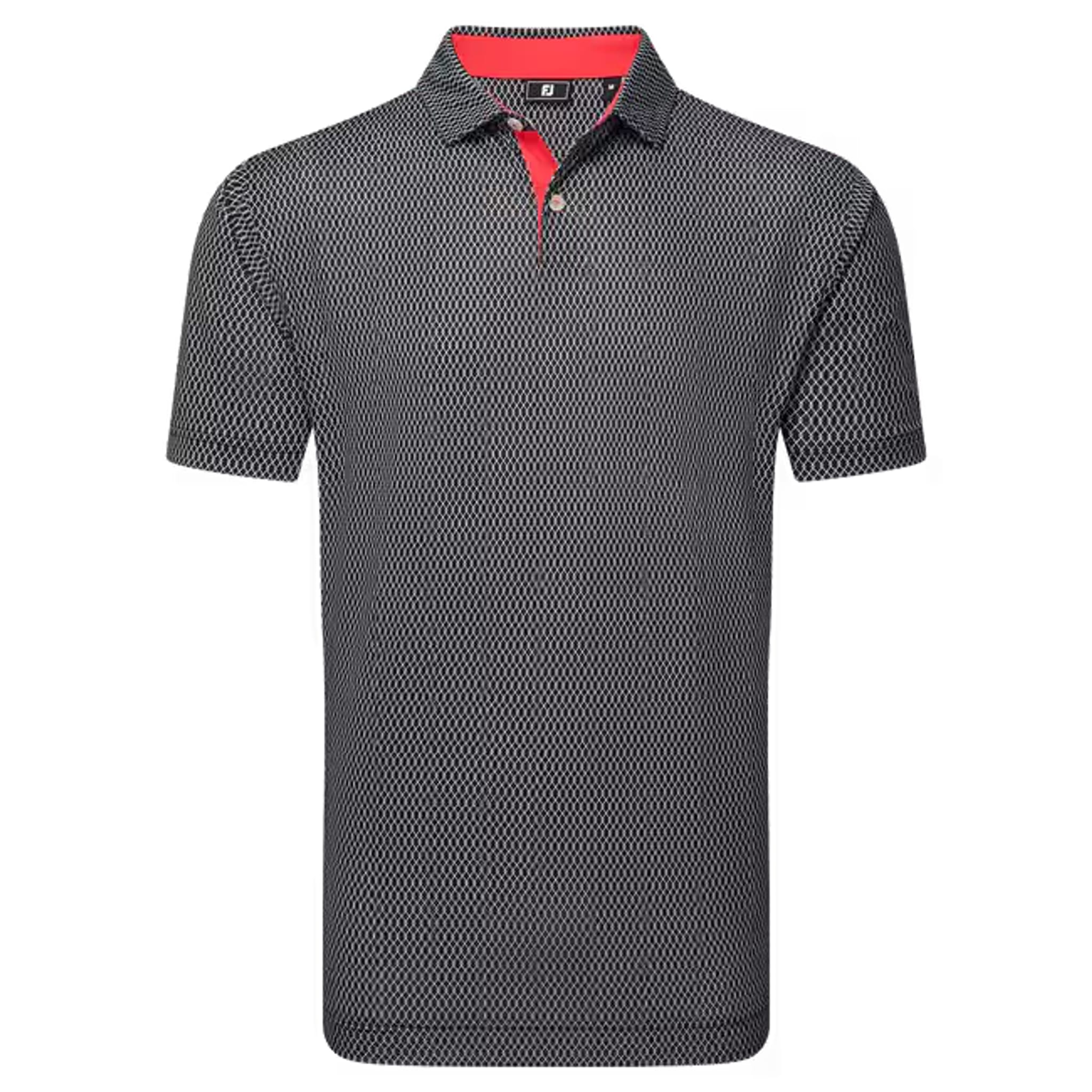 Footjoy Irongate Print Lisle Polo Herren