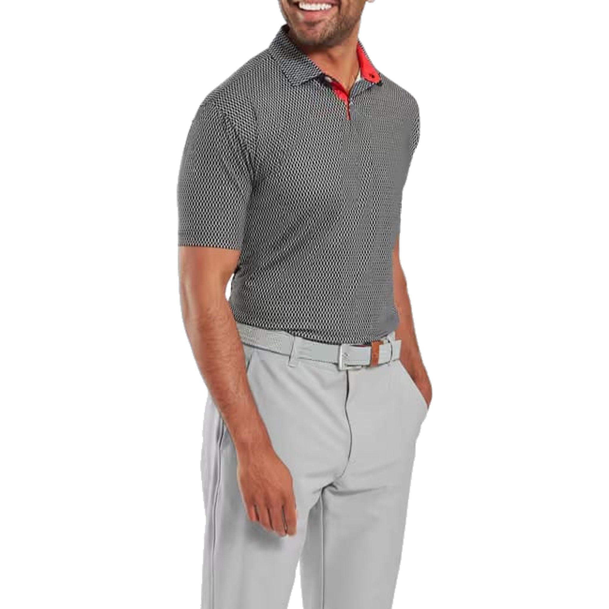 Polo Footjoy Irongate Print Lisle pour homme