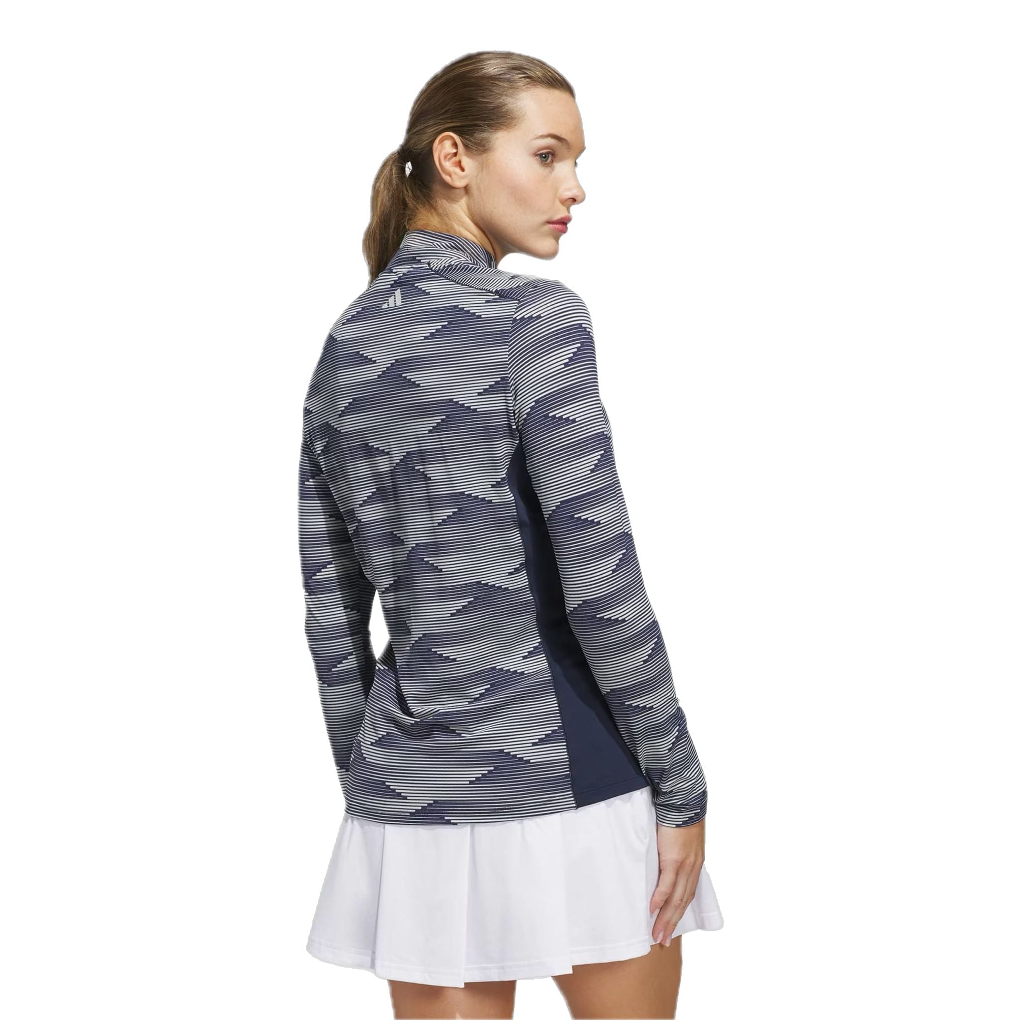 Polo Adidas Ultimate365 imprimé à col zippé 1/4 pour femme