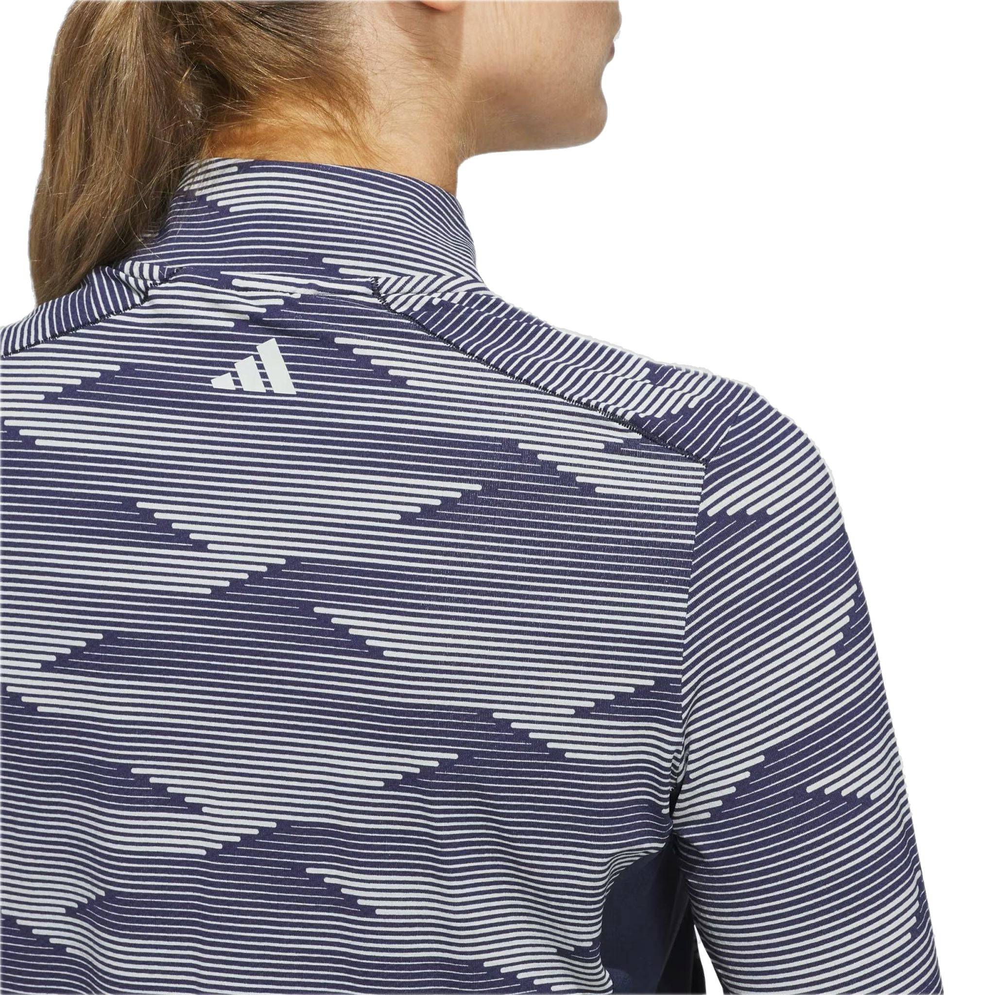 Polo Adidas Ultimate365 imprimé à col zippé 1/4 pour femme