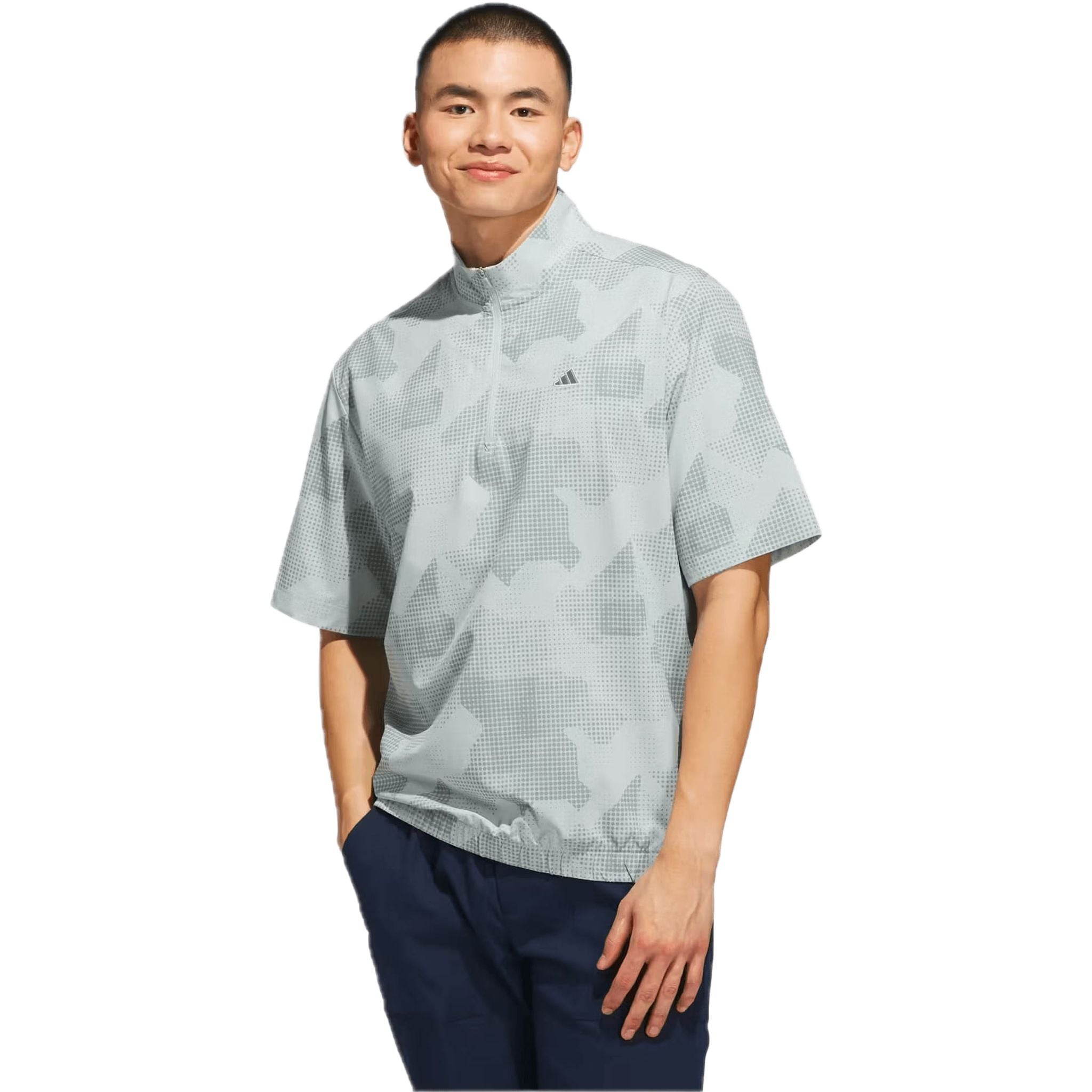 Haut à manches courtes et demi-zip Adidas Go-to DWR pour femme