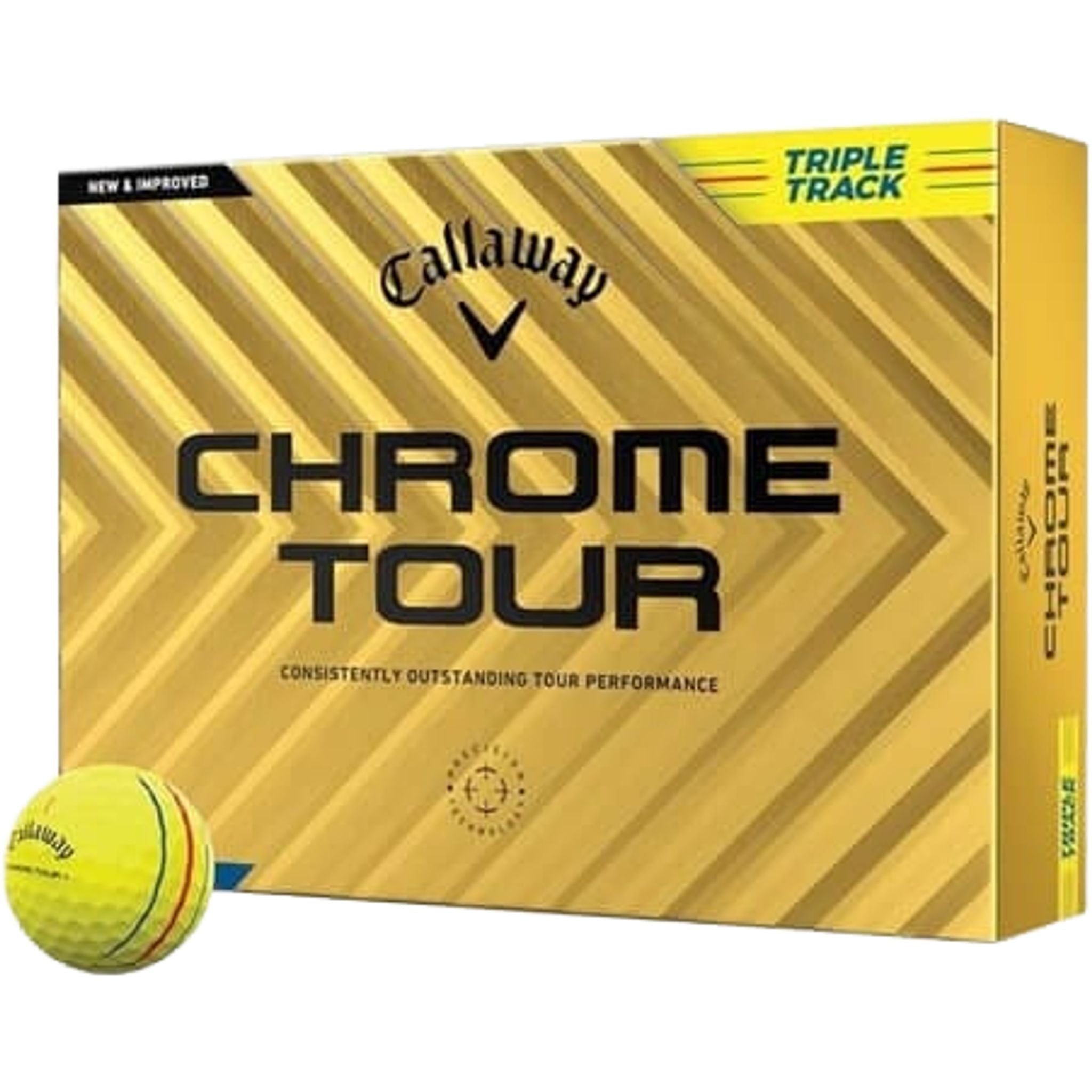 Balles de golf Callaway Chrome Soft Tour Triple Track (24) (12 pièces)