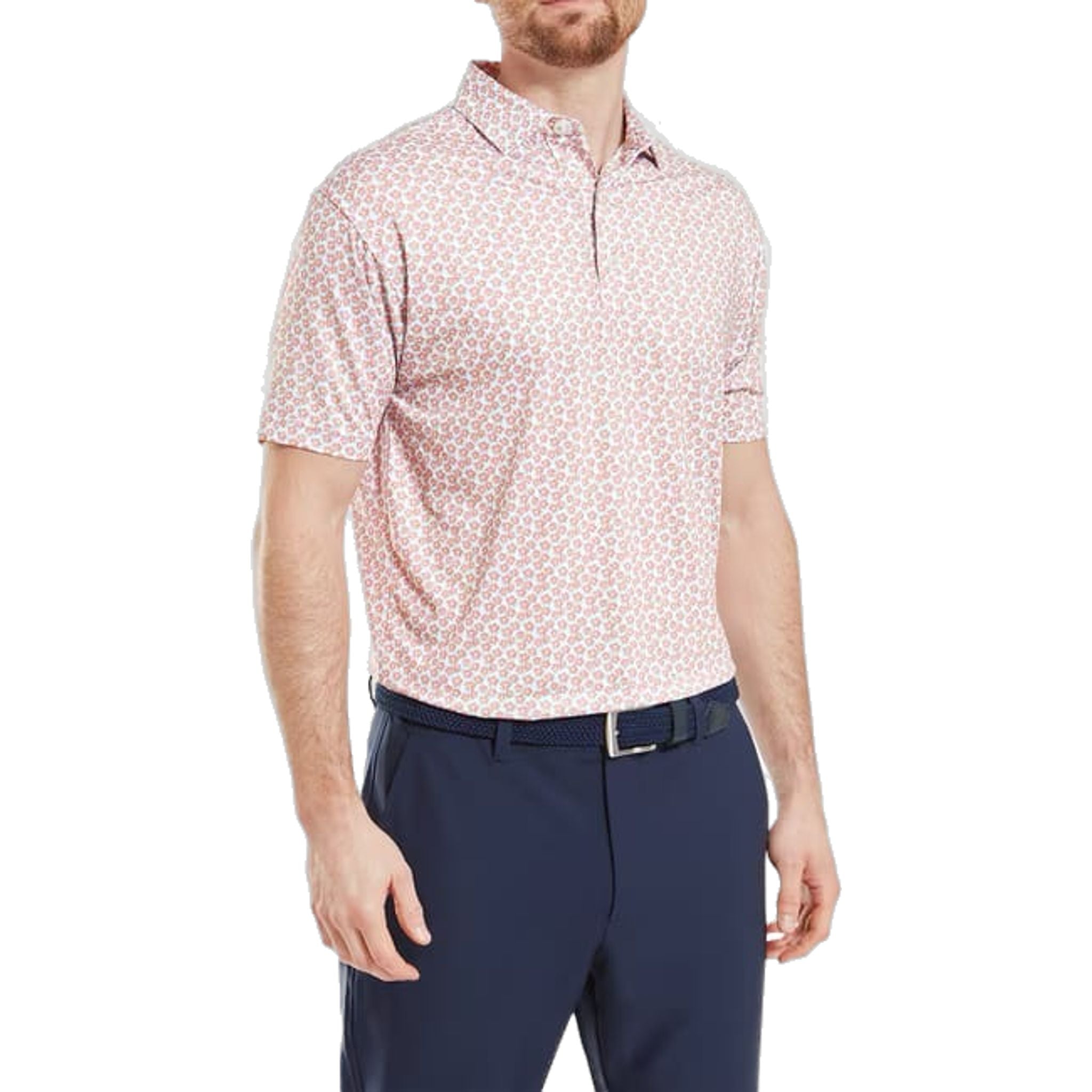 Polo homme Footjoy Lisle à imprimé floral