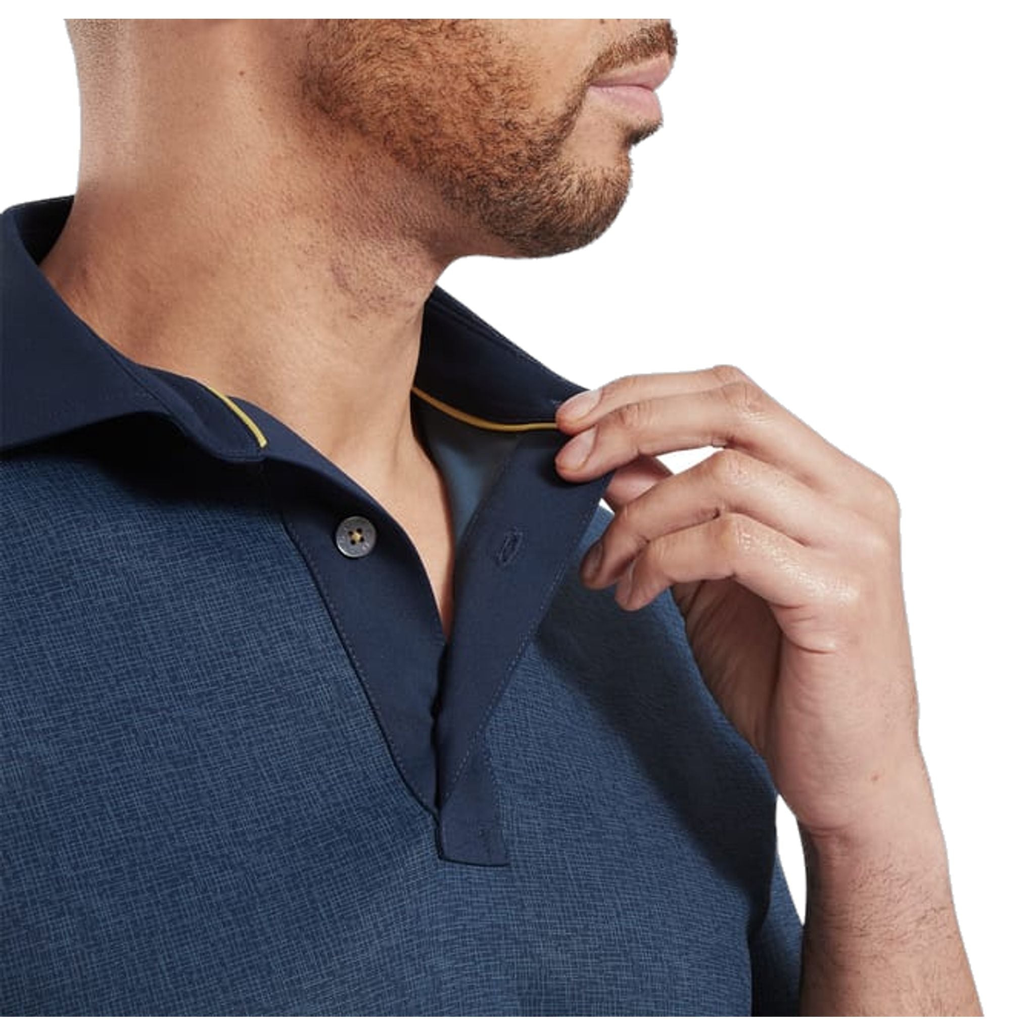 Polo Footjoy à imprimé texturé gravé pour homme