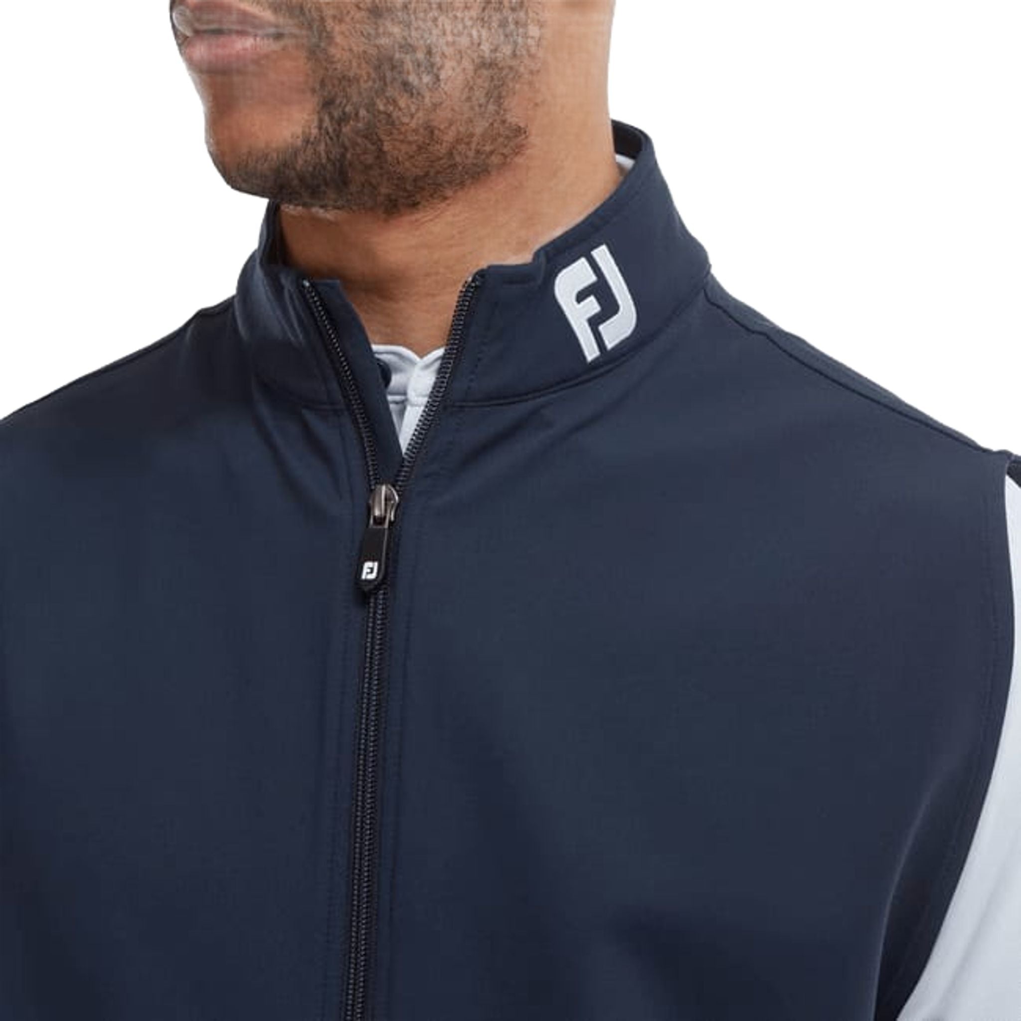 Gilet en maille à fermeture éclair intégrale Footjoy pour hommes