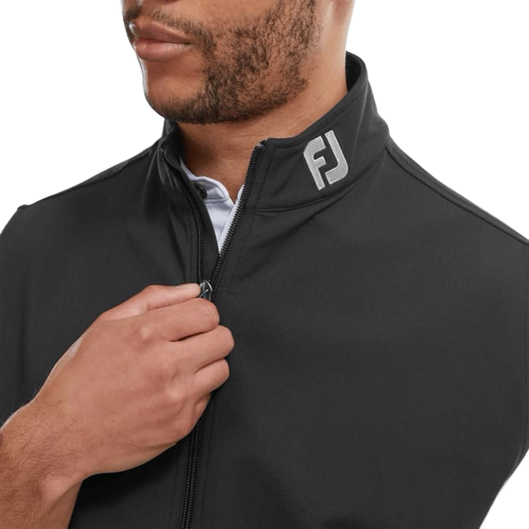 Gilet en maille à fermeture éclair intégrale Footjoy pour hommes