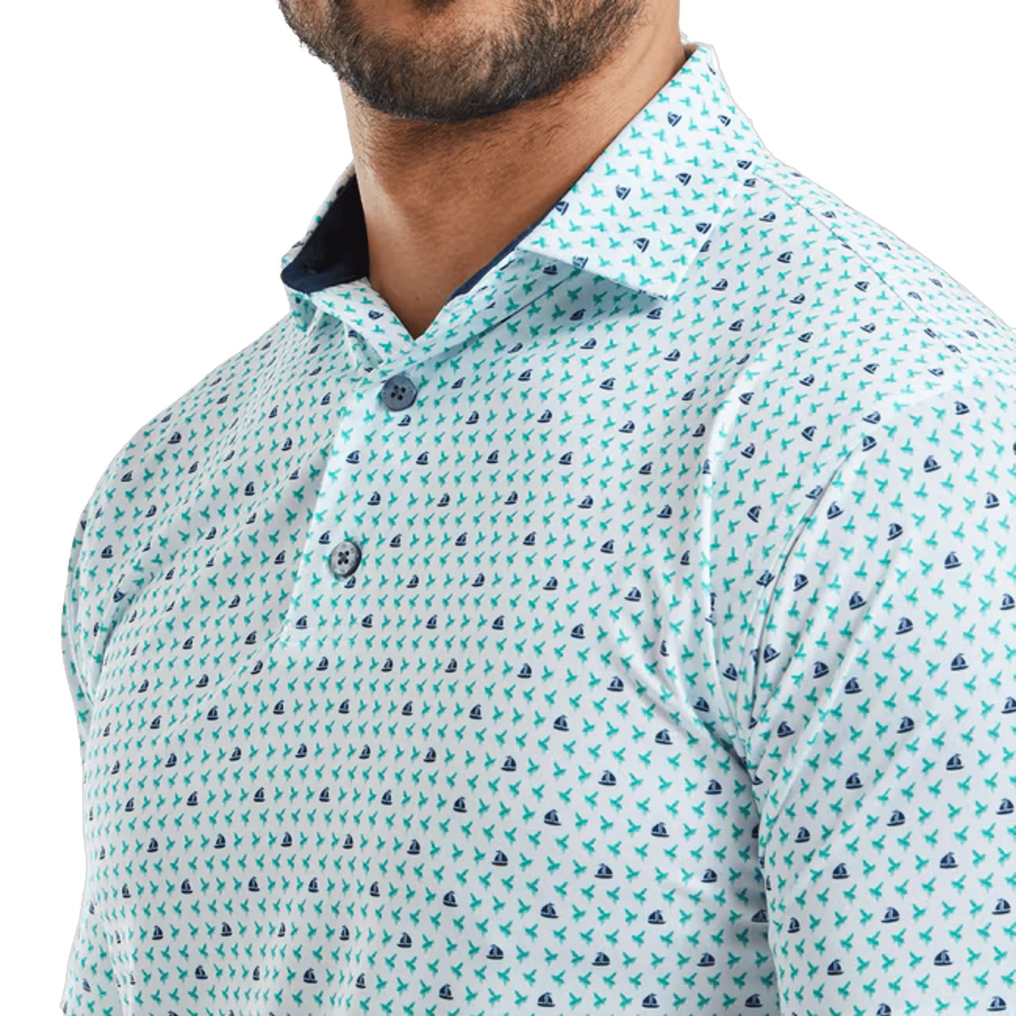 Polo Footjoy à imprimé guêpe volante pour homme