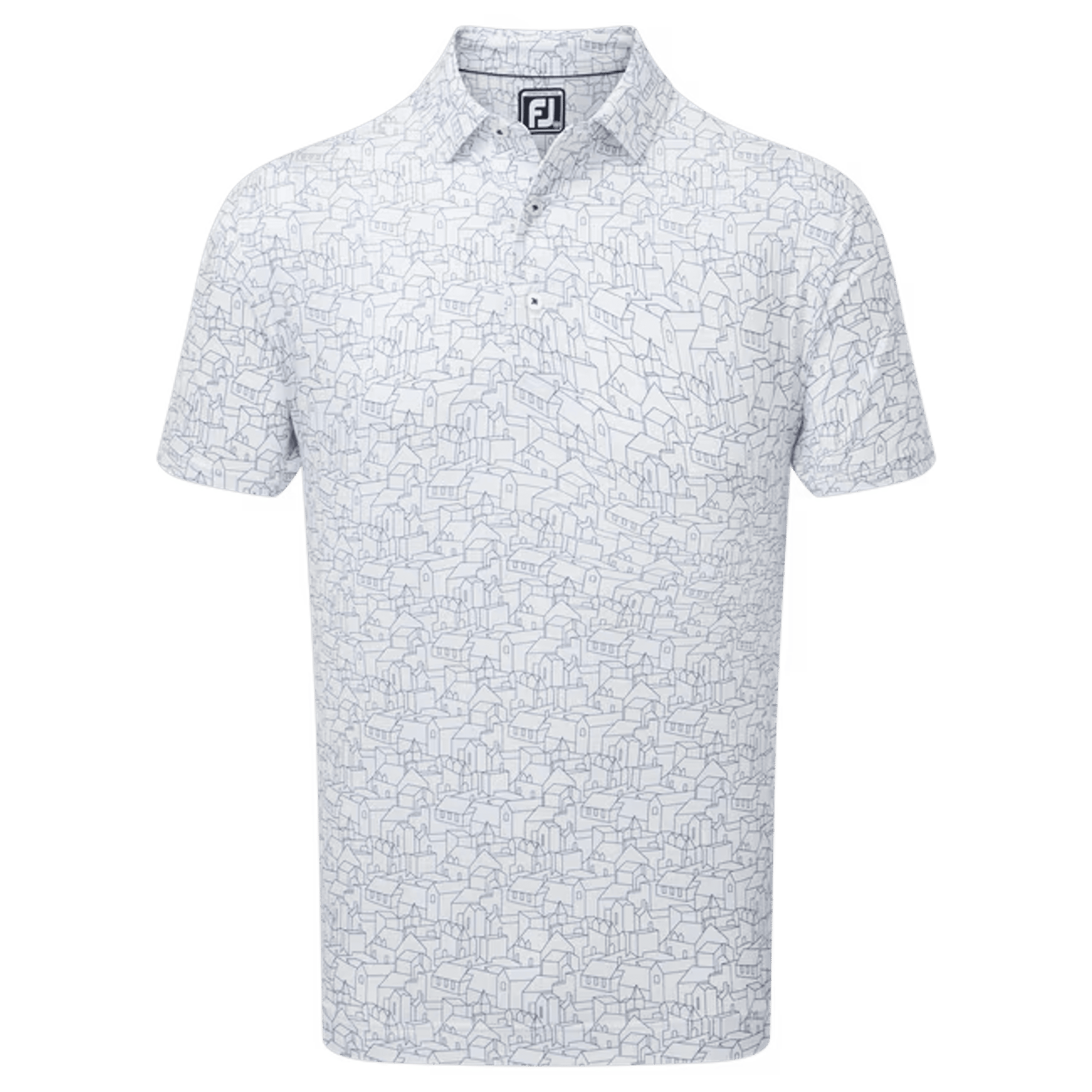 Footjoy Scottish Town Print Polo Herren