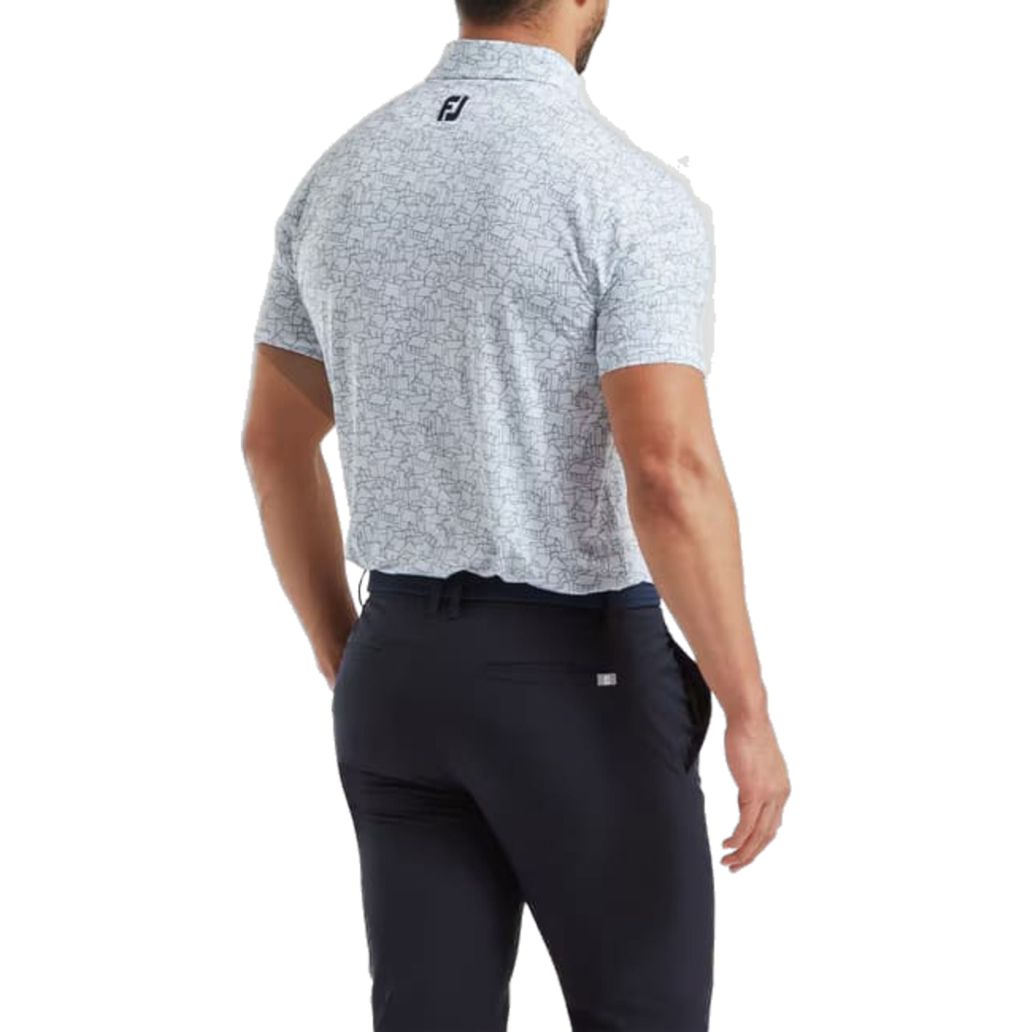 Polo Footjoy Scottish Town Print pour homme