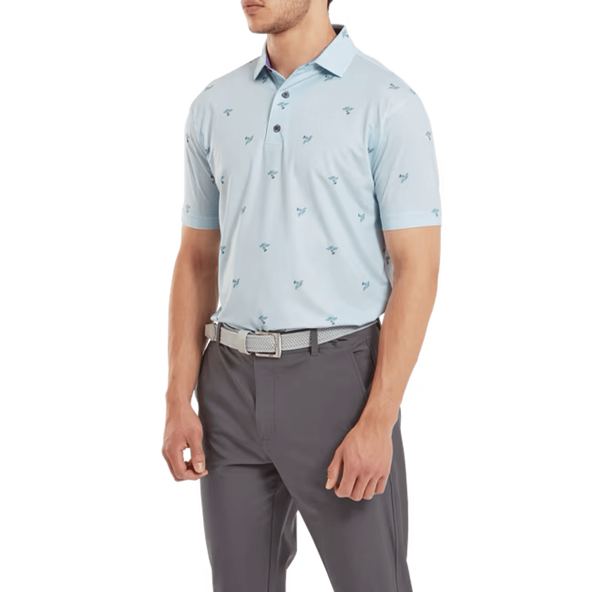 Footjoy Thistle Print Polo Herren