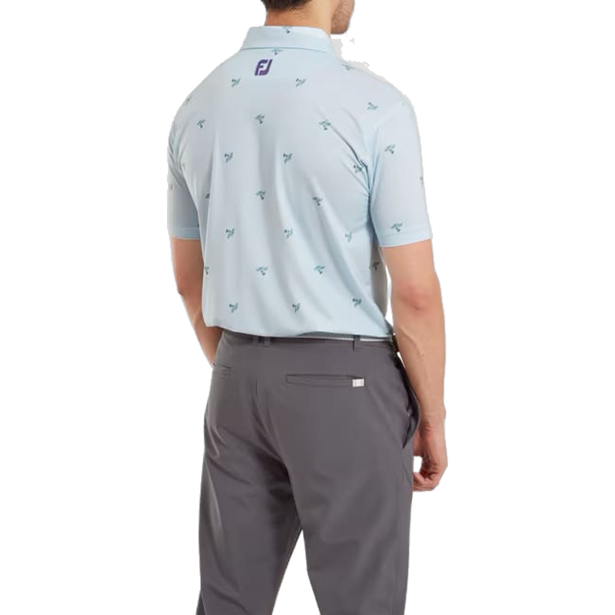 Footjoy Thistle Print Polo Herren