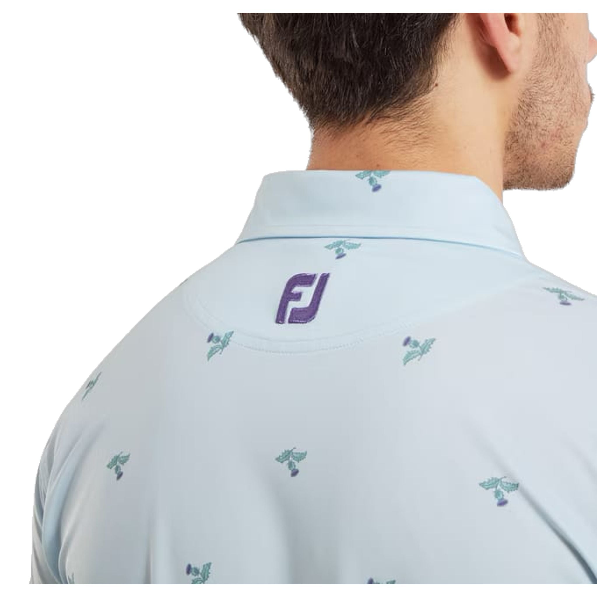 Polo Footjoy à imprimé chardon pour homme