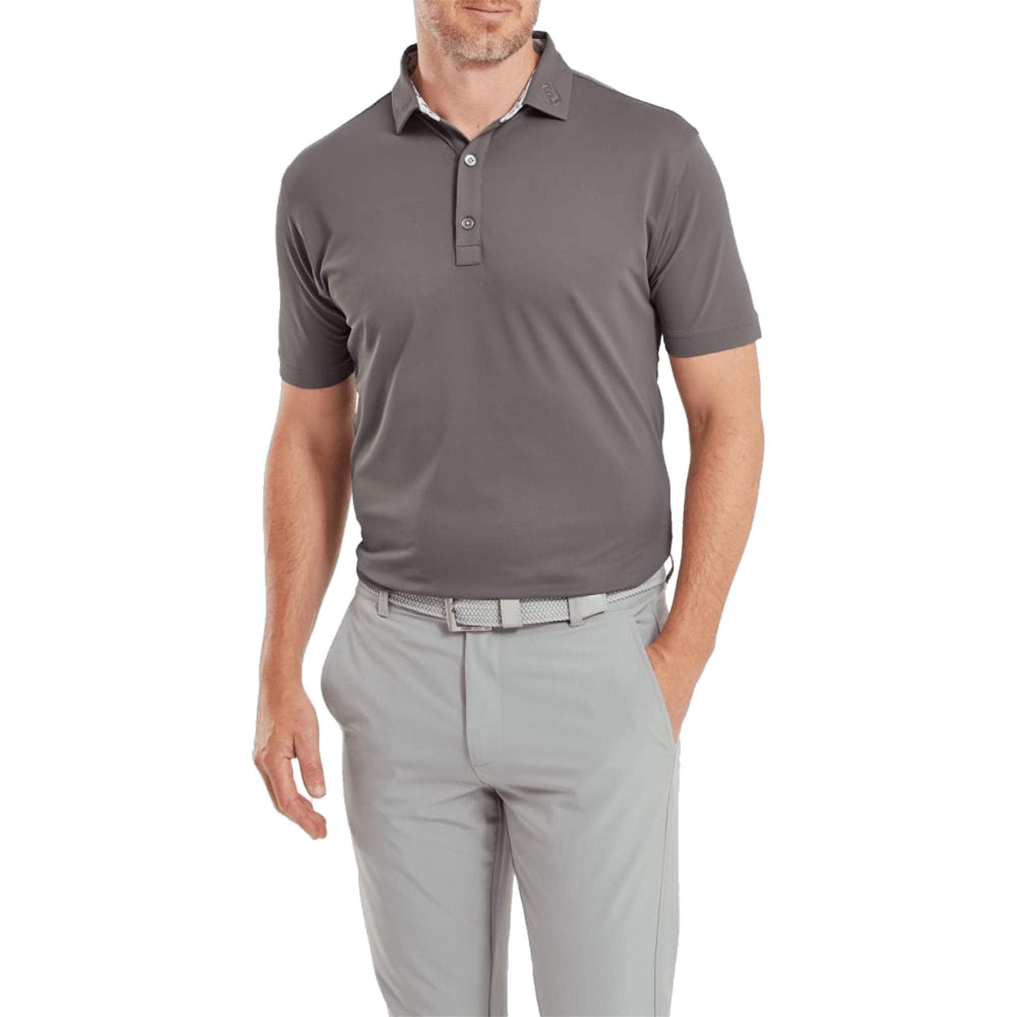 Polo piqué Footjoy Primrose Trim pour hommes