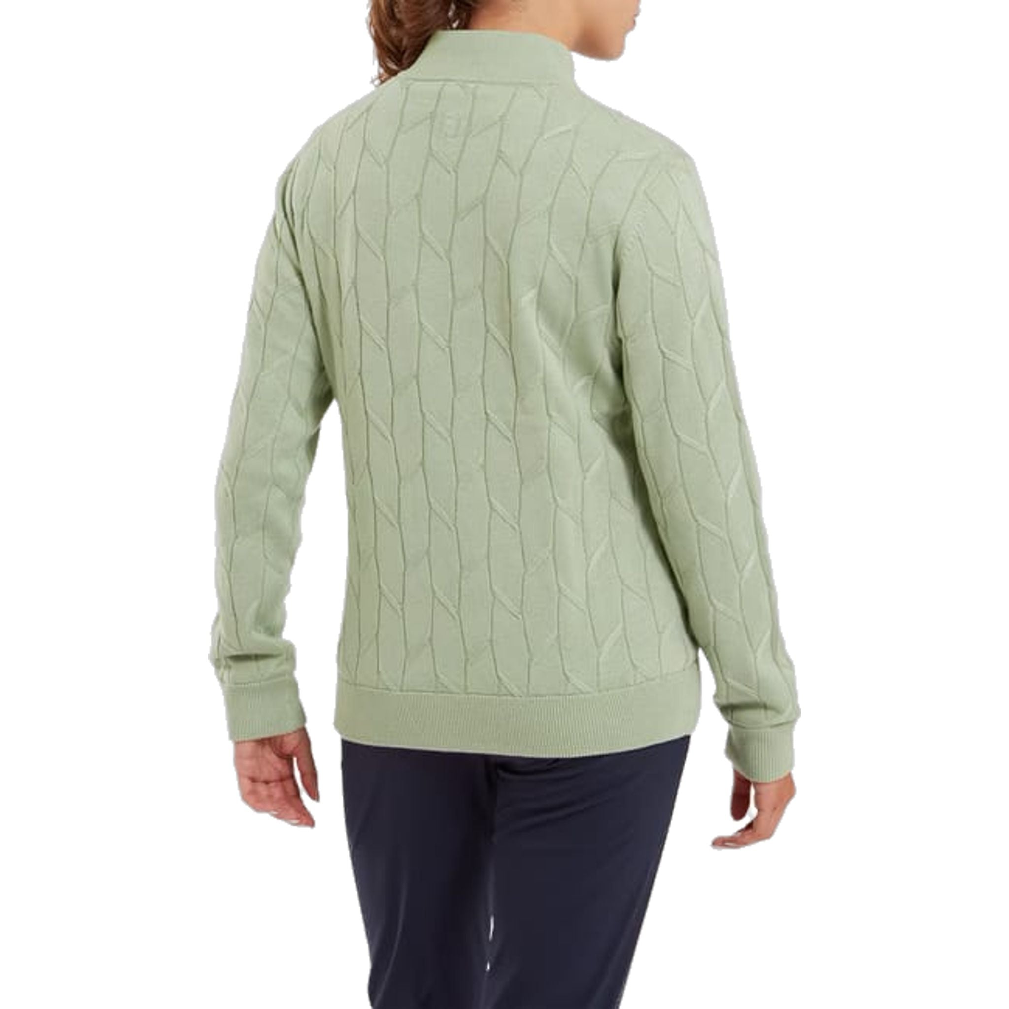 Pull Footjoy à fermeture éclair intégrale et doublure pour femme