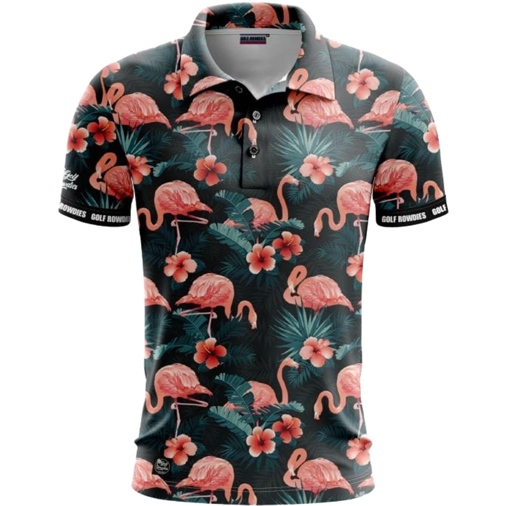 Polo de golf Rowdies Flamingo pour hommes