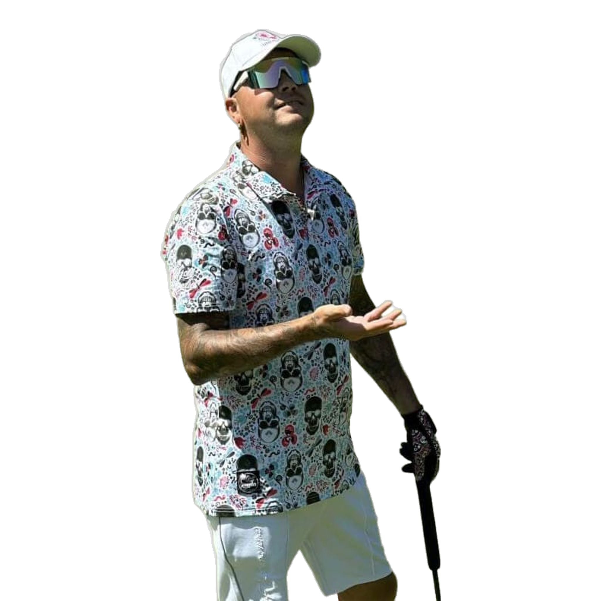 Polo à tête de mort Golf Rowdies pour hommes