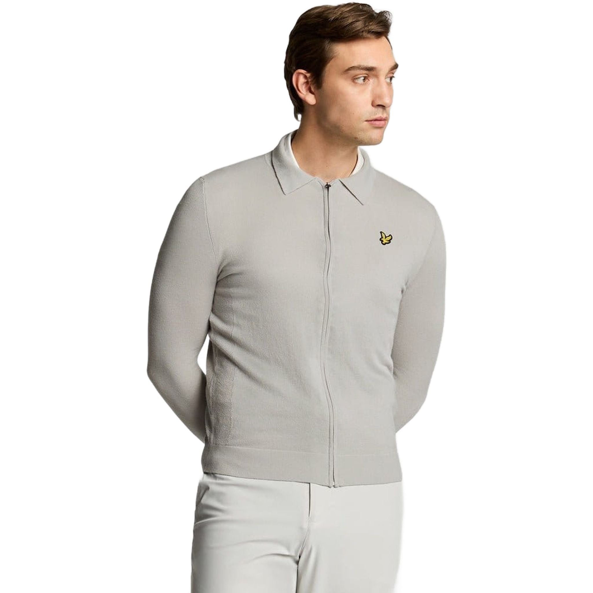 Lyle & Scott Cardigan léger à col tricoté pour hommes